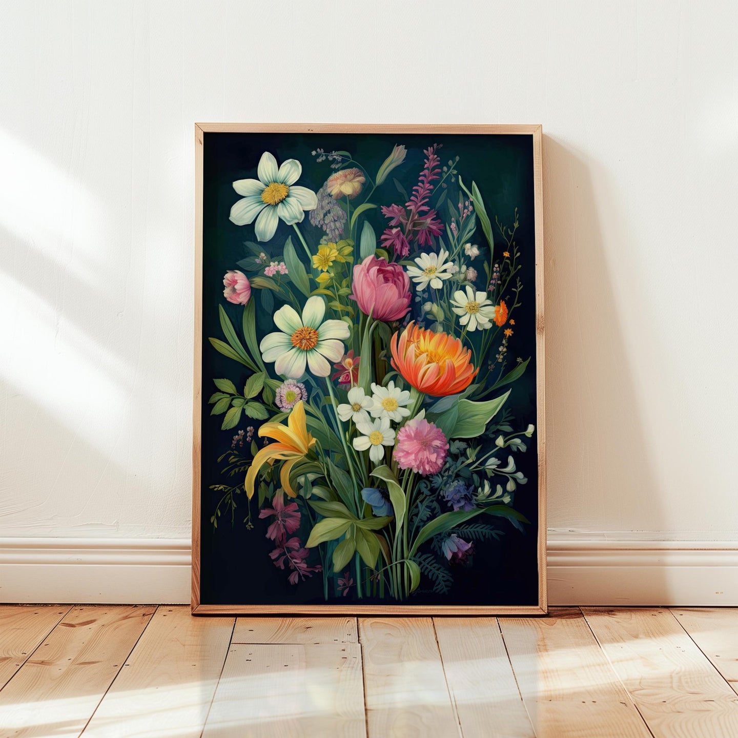 Moody Wildflower Poster - Poster - Flower Poster