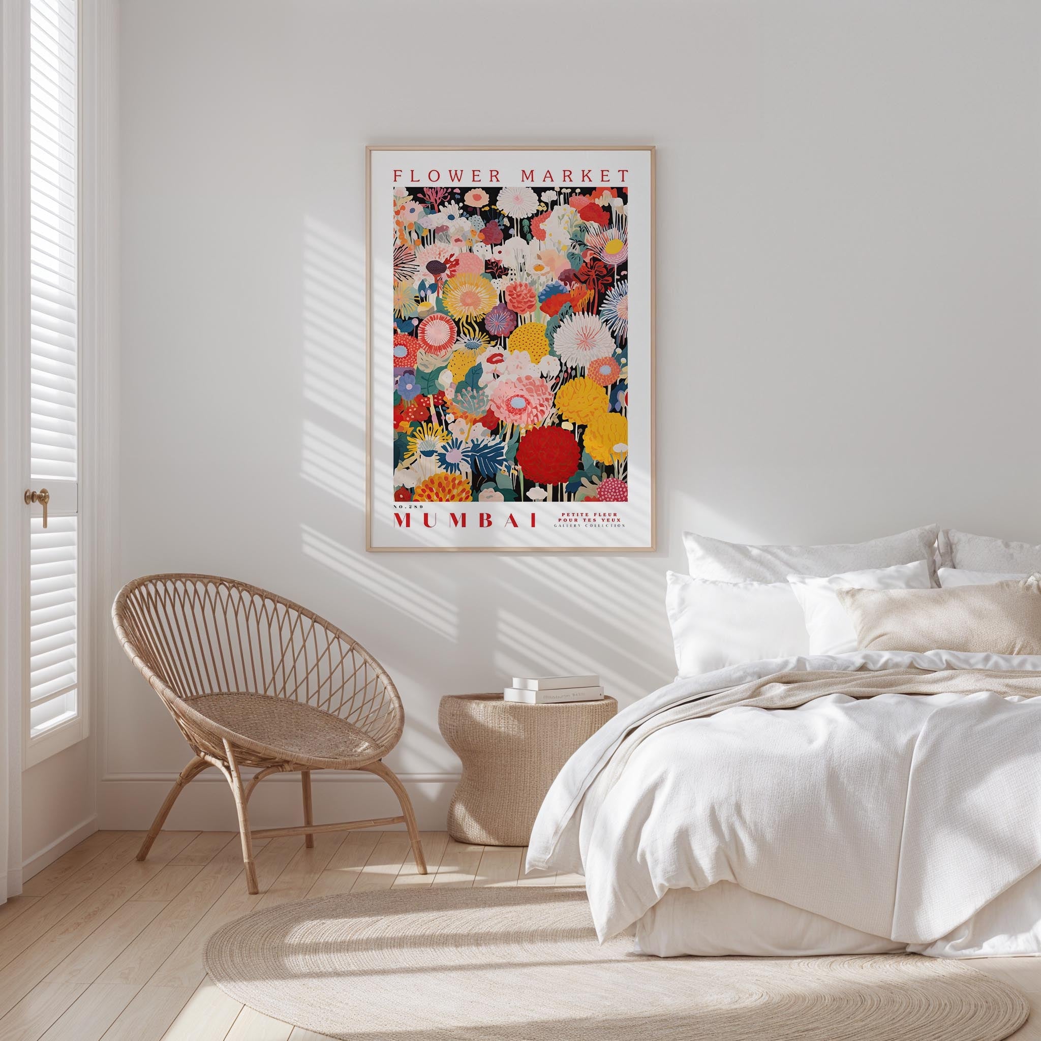 Mumbai Flower Market Poster - Poster - Flower Poster
