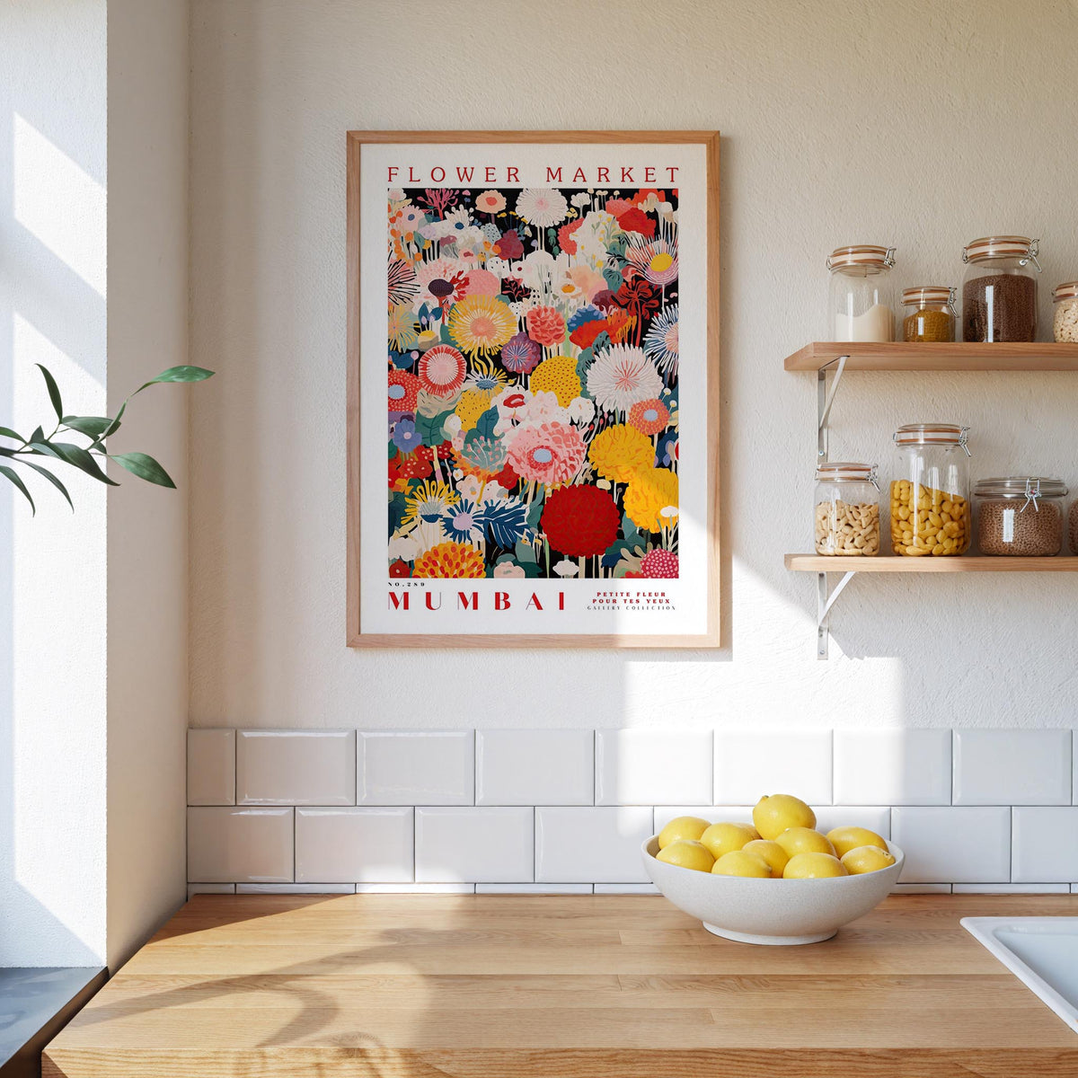 Mumbai Flower Market Poster - Poster - Flower Poster