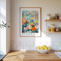 Munich Flower Market Poster - Poster - Flower Poster