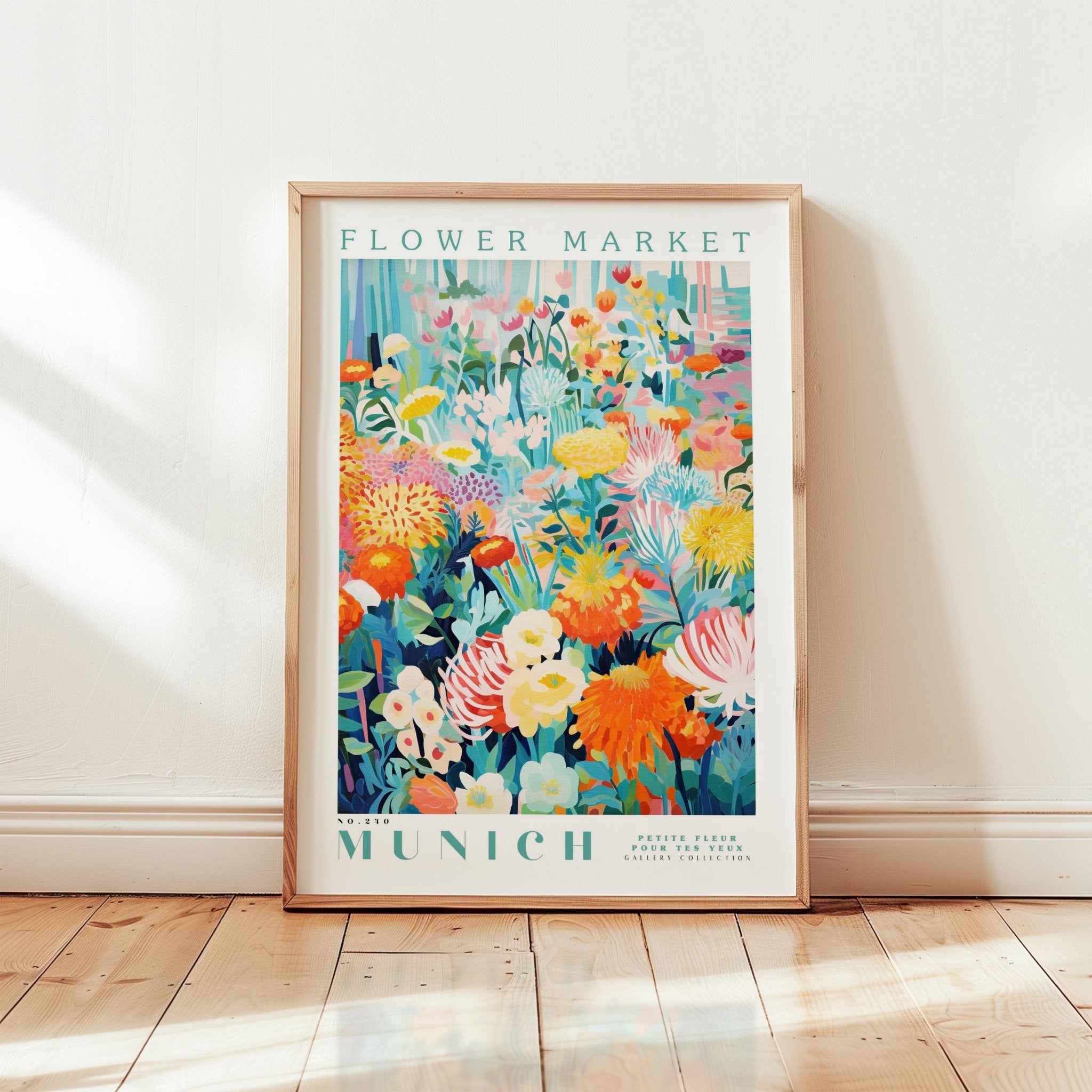 Munich Flower Market Poster - Poster - Flower Poster