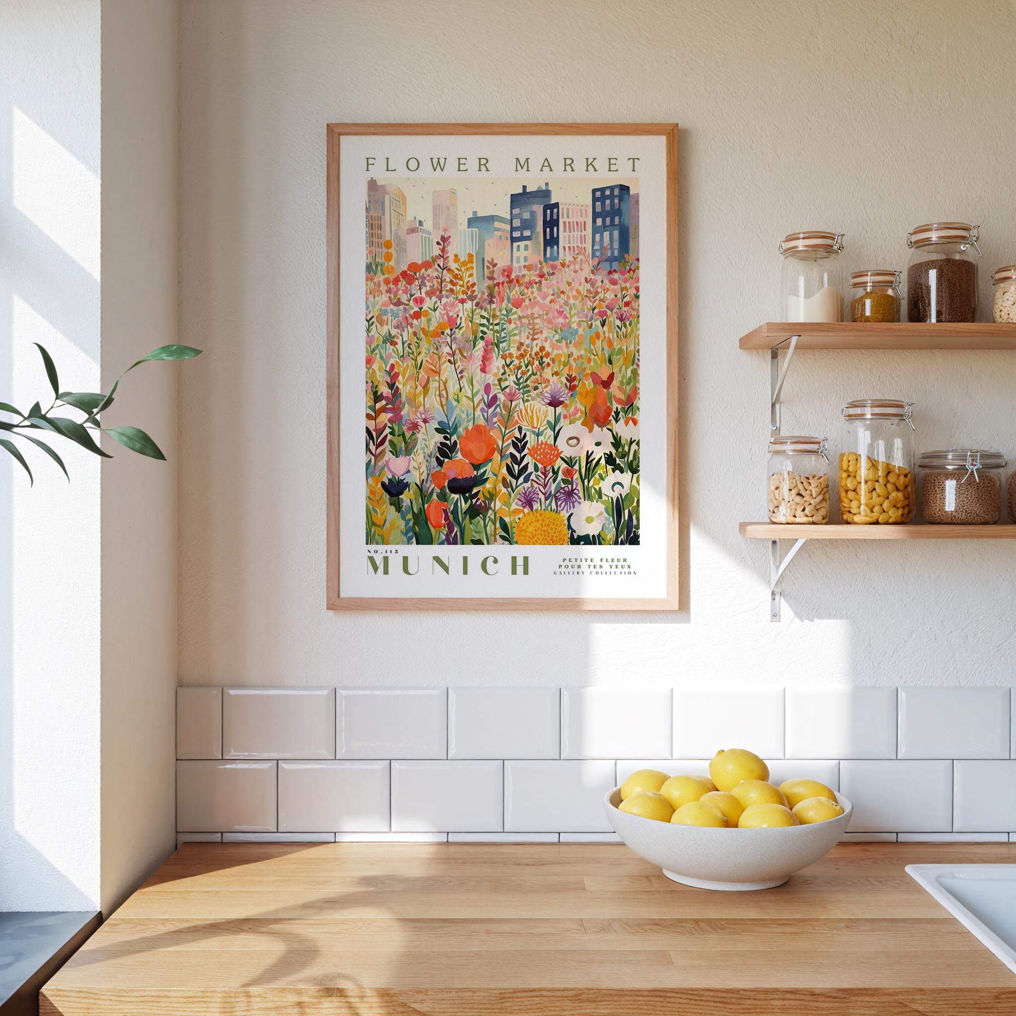 Munich Flower Market Poster - Posters - Flower Poster