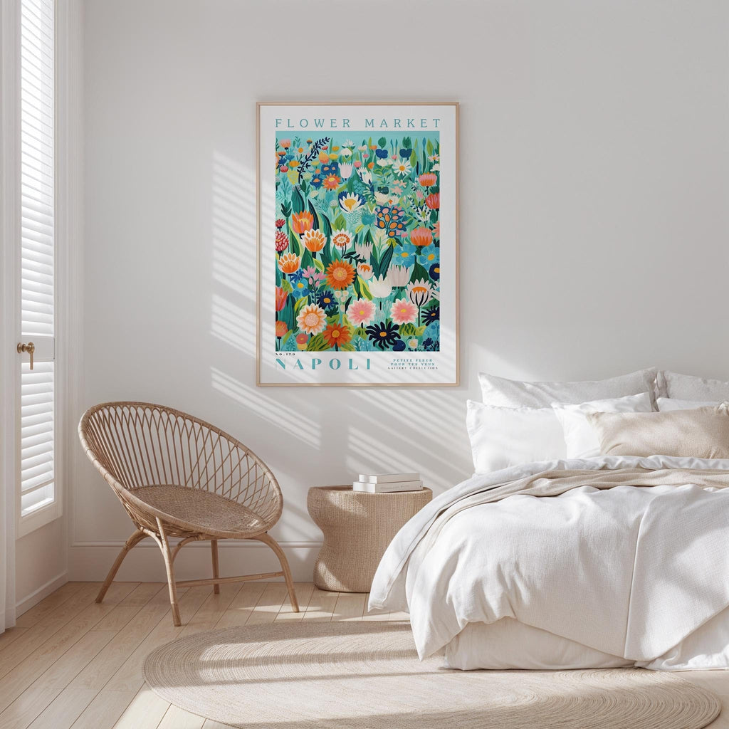 Napoli Flower Market Poster - Posters - Flower Poster