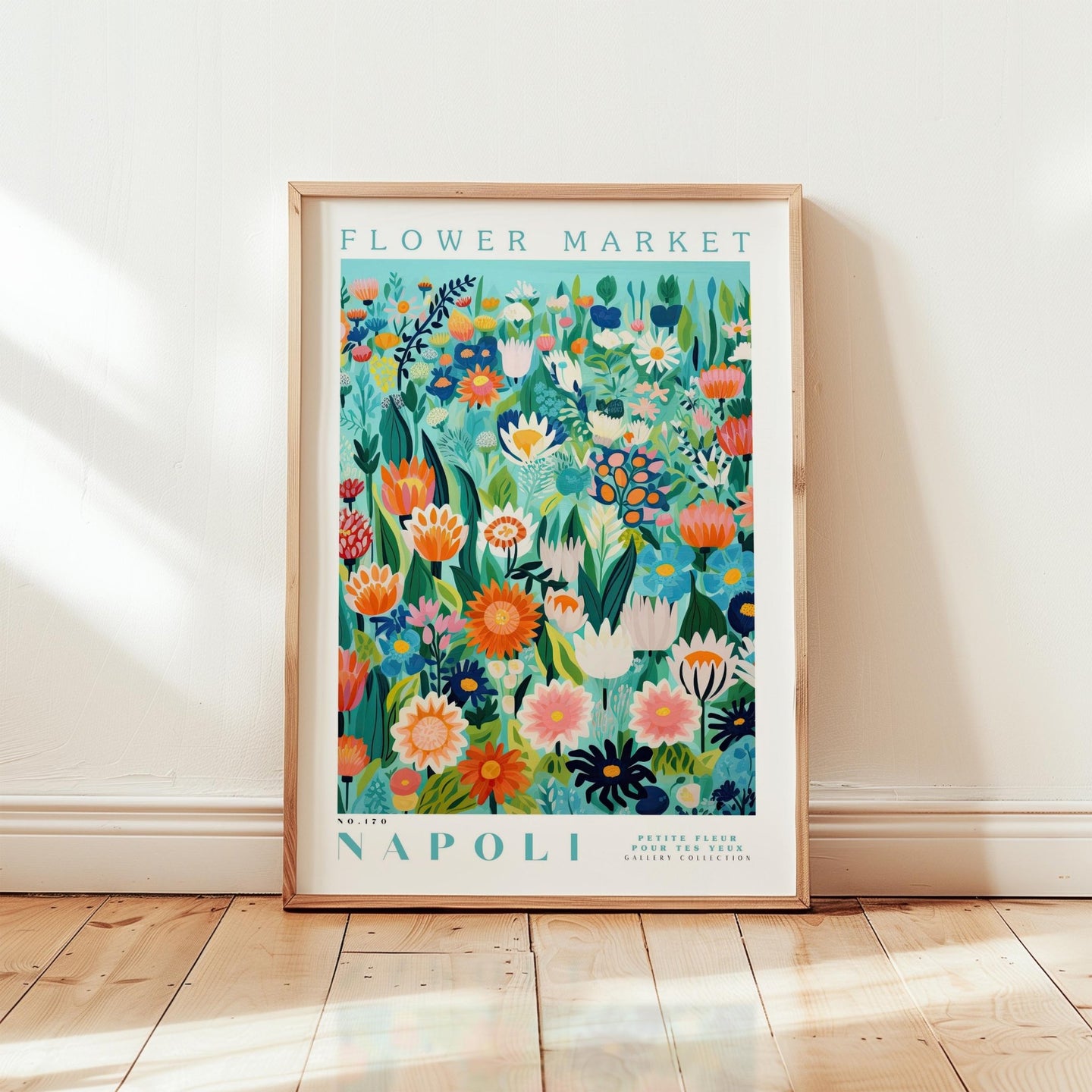 Napoli Flower Market Poster - Posters - Flower Poster
