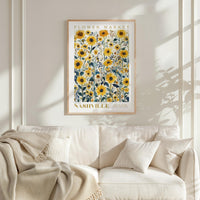 Nashville Flower Market Poster - Poster - Flower Poster