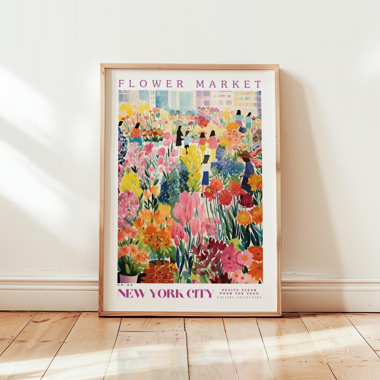 New York City Flower Market Poster - Posters - Flower Poster