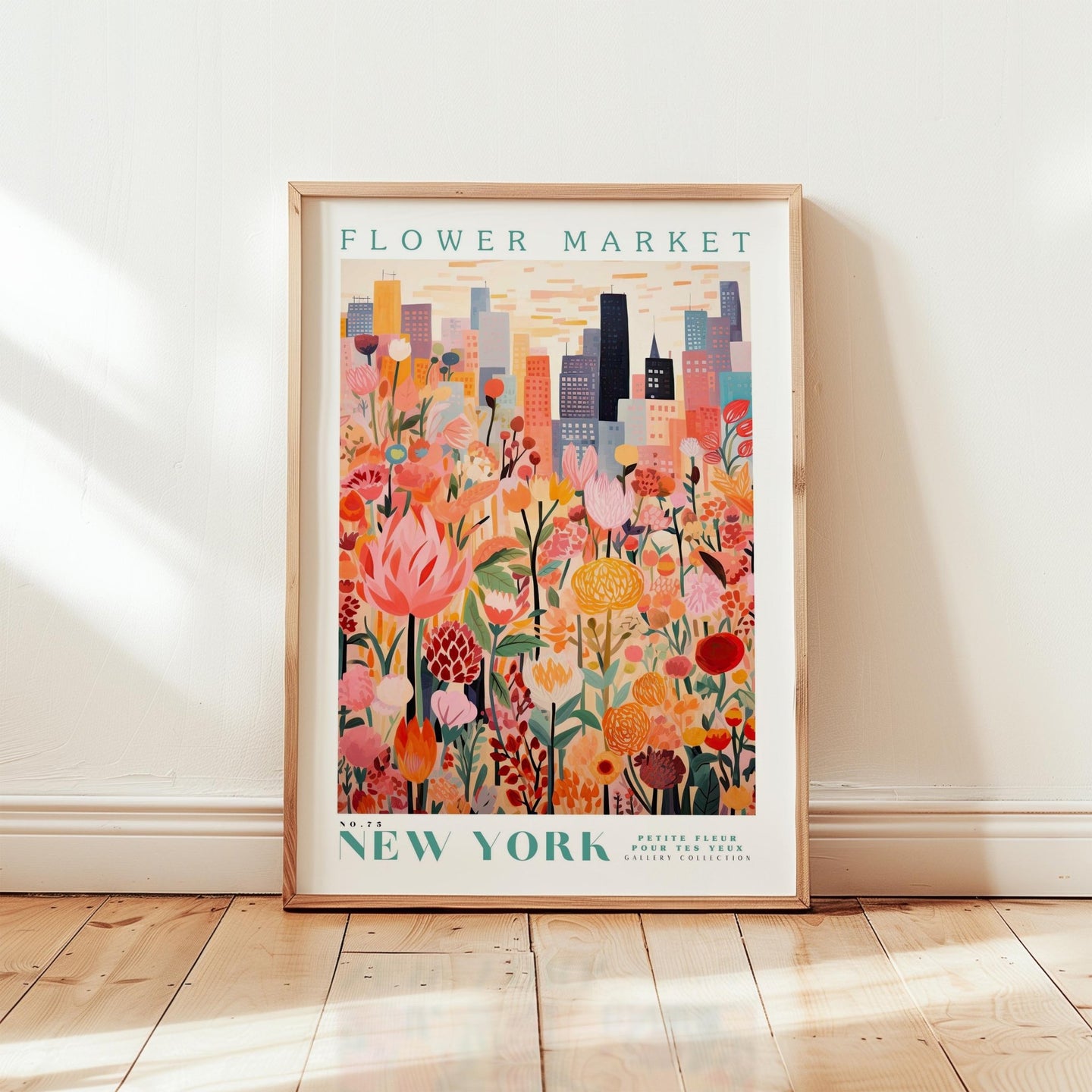 New York Flower Market Poster - Posters - Flower Poster