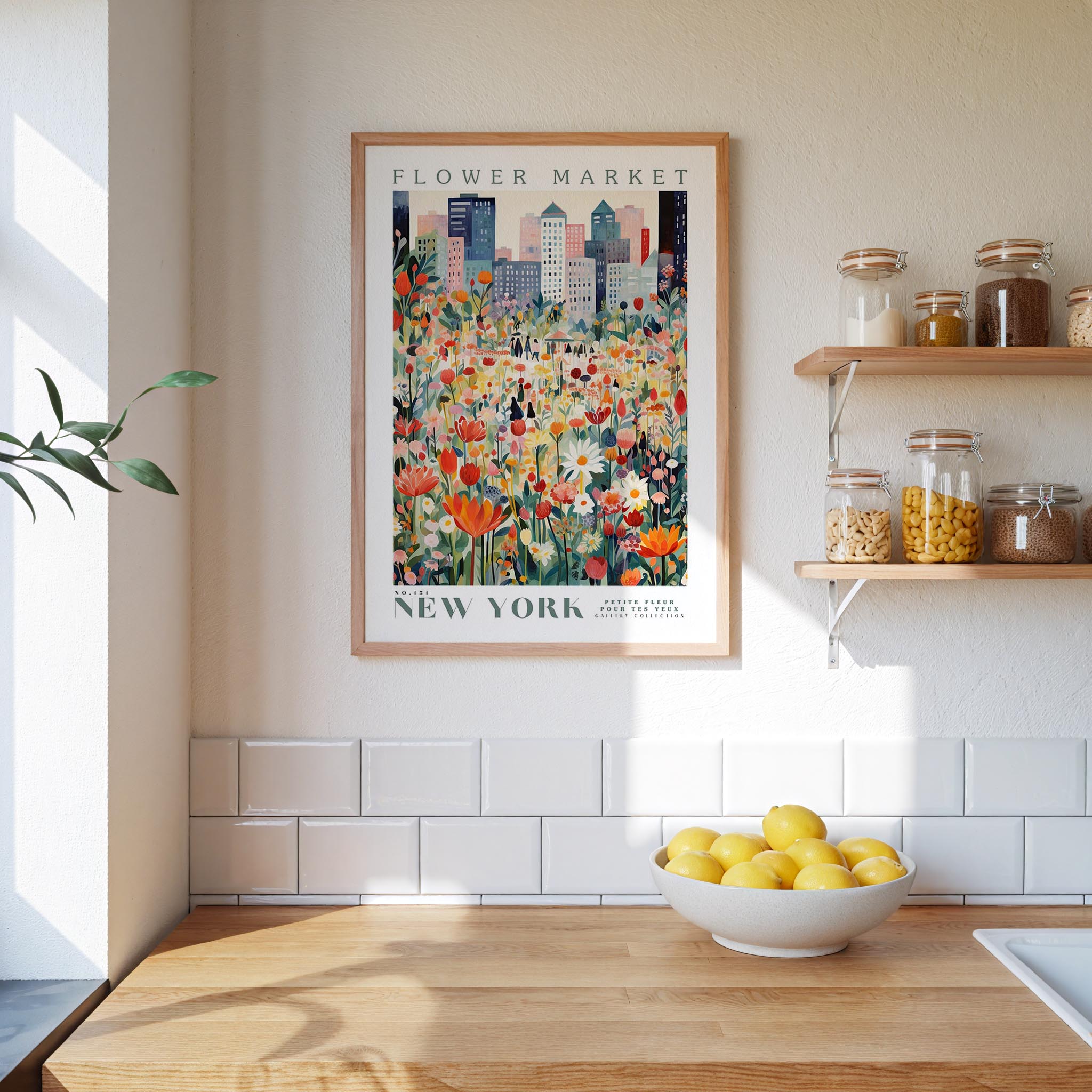 New York Flower Market Poster - Posters - Flower Poster