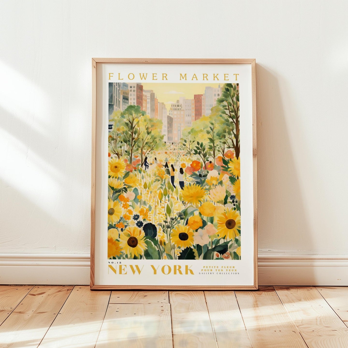 New York Flower Market Poster - Posters - Flower Poster