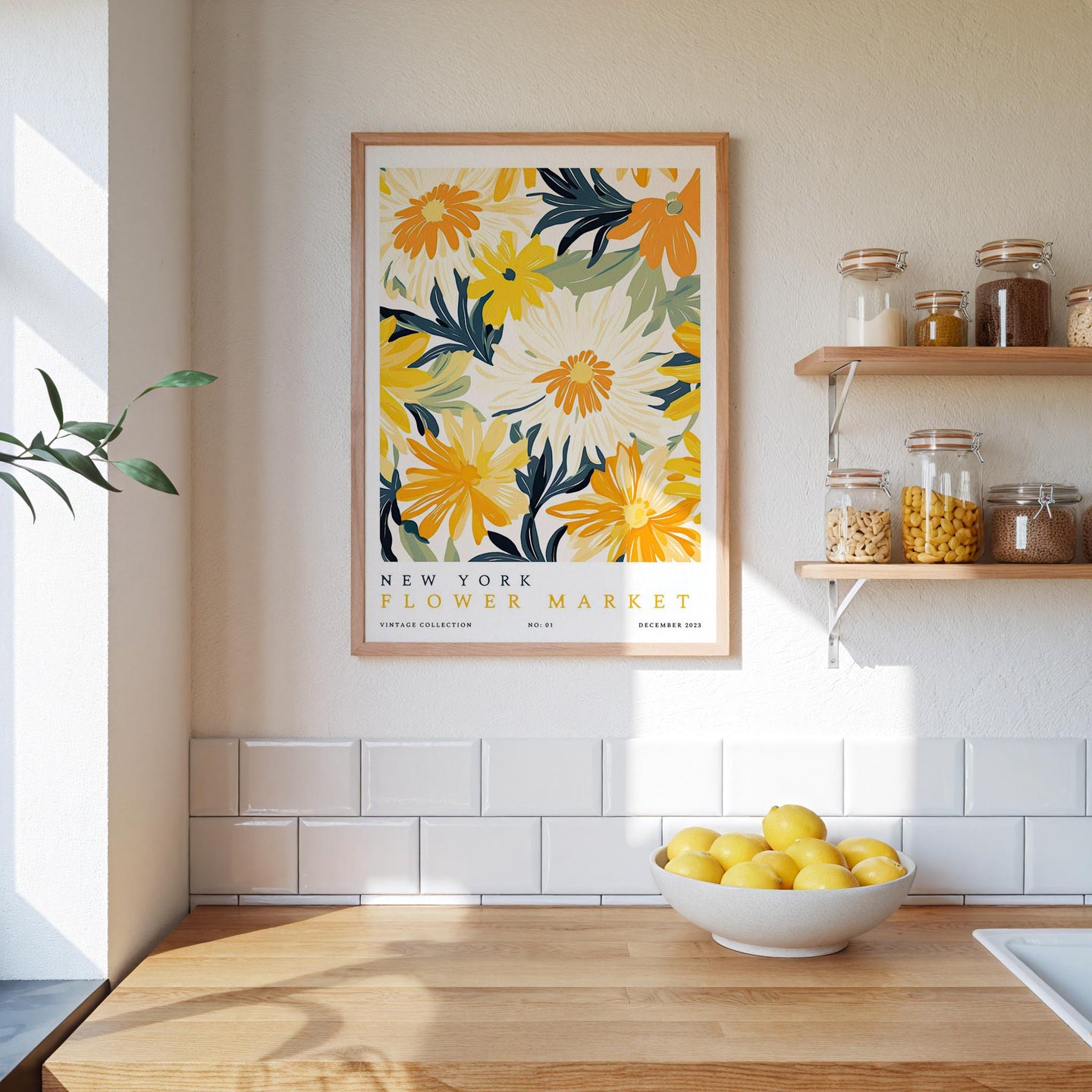 New York Flower Market Poster - Posters - Flower Poster