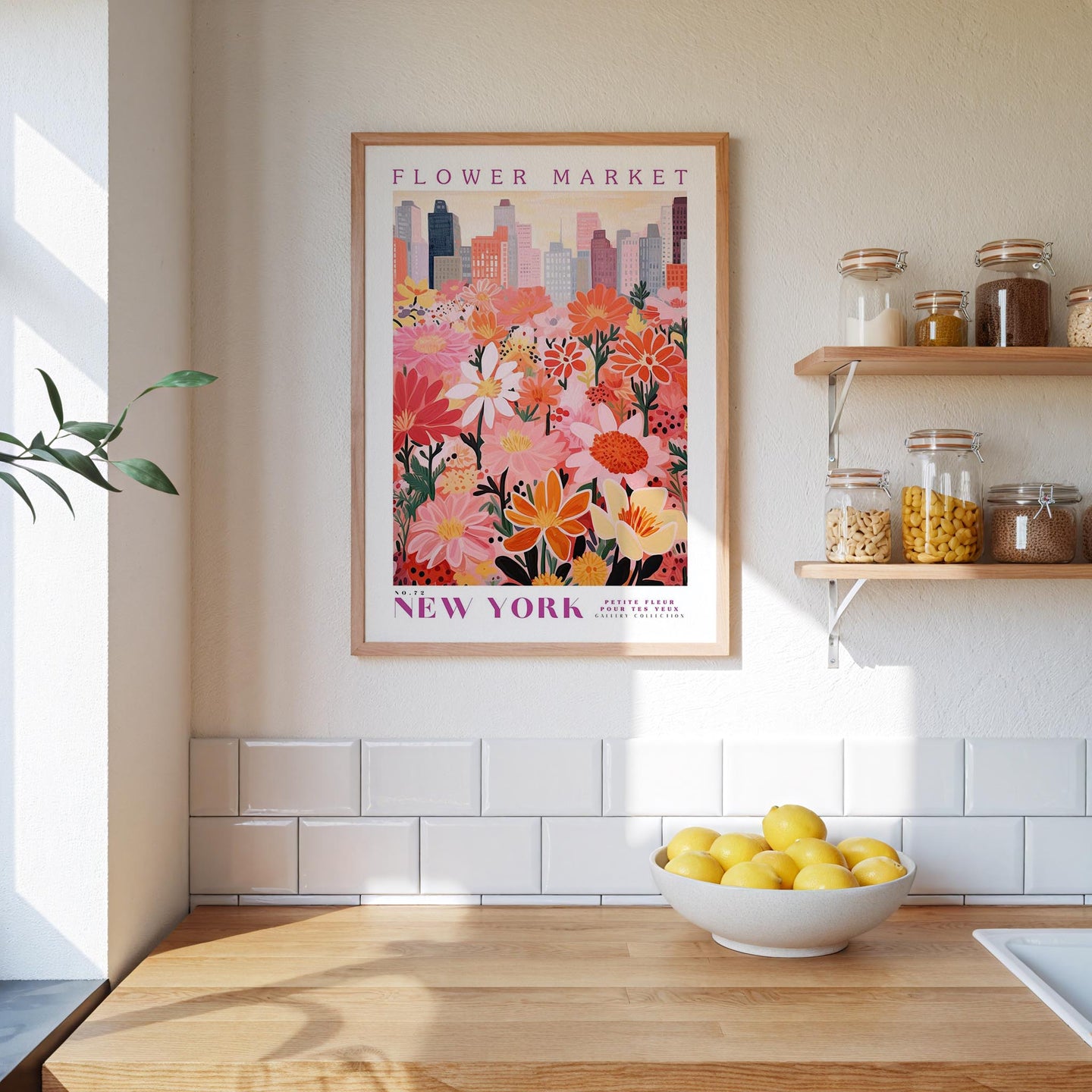 New York Flower Market Poster - Posters - Flower Poster