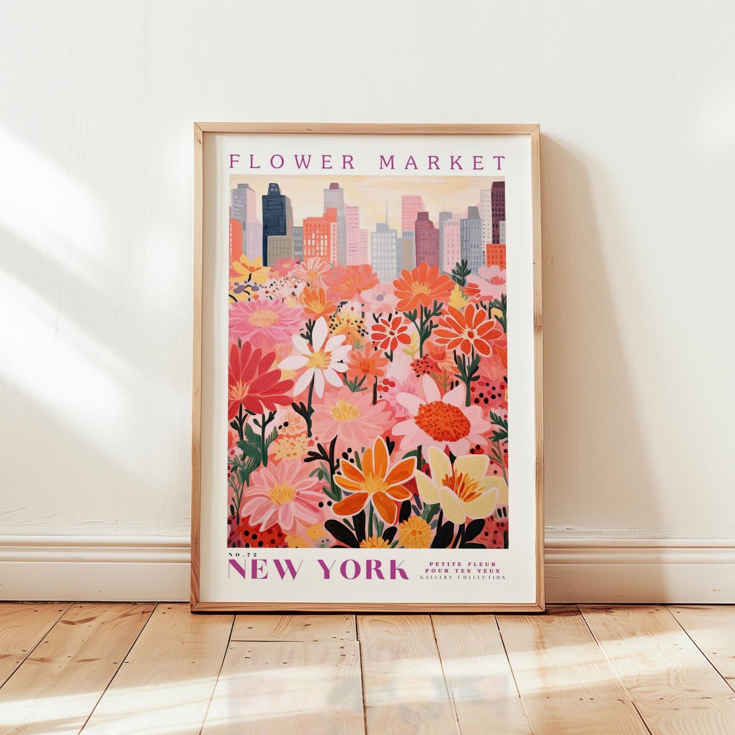 New York Flower Market Poster - Posters - Flower Poster