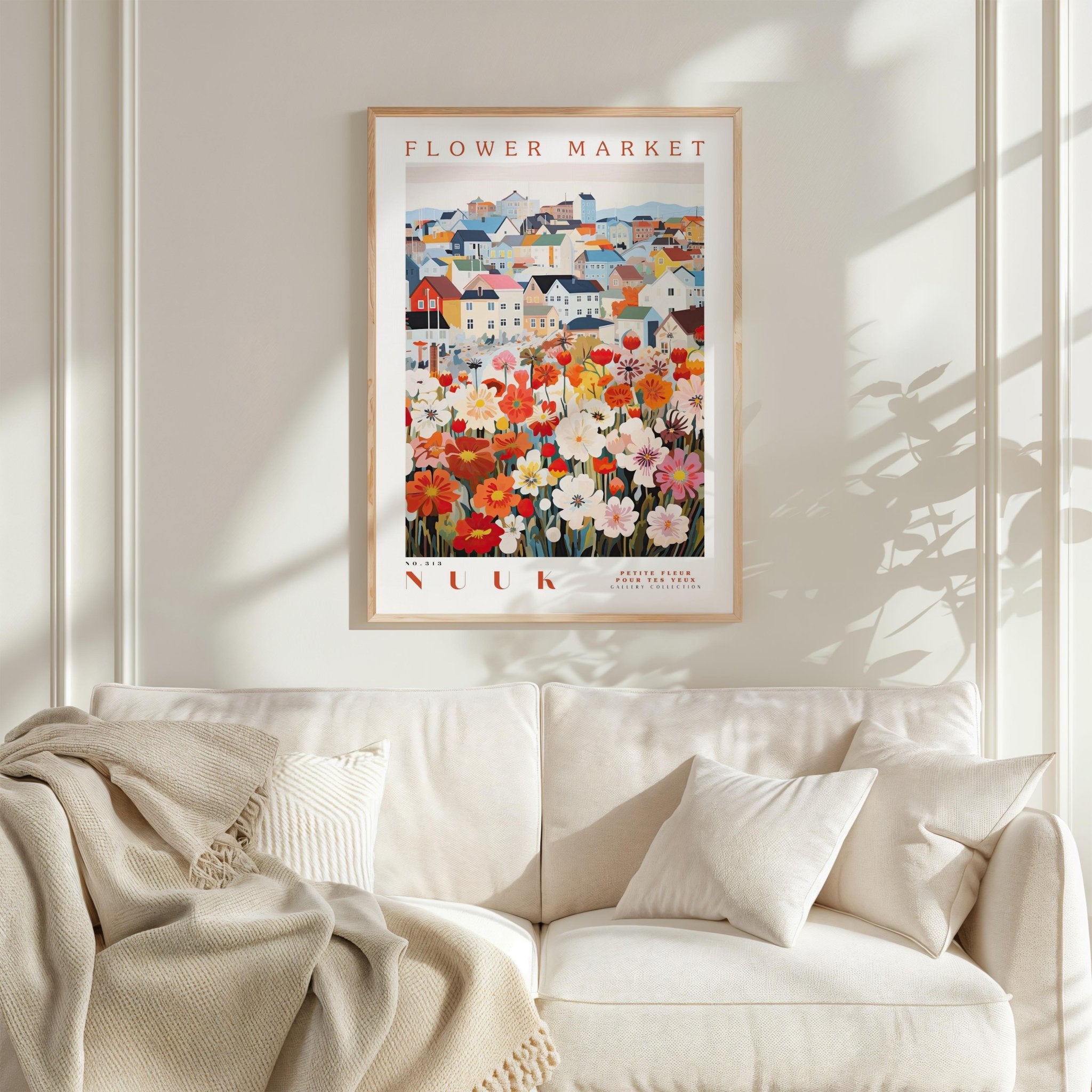 Nuuk Flower Market Poster - Poster - Flower Poster