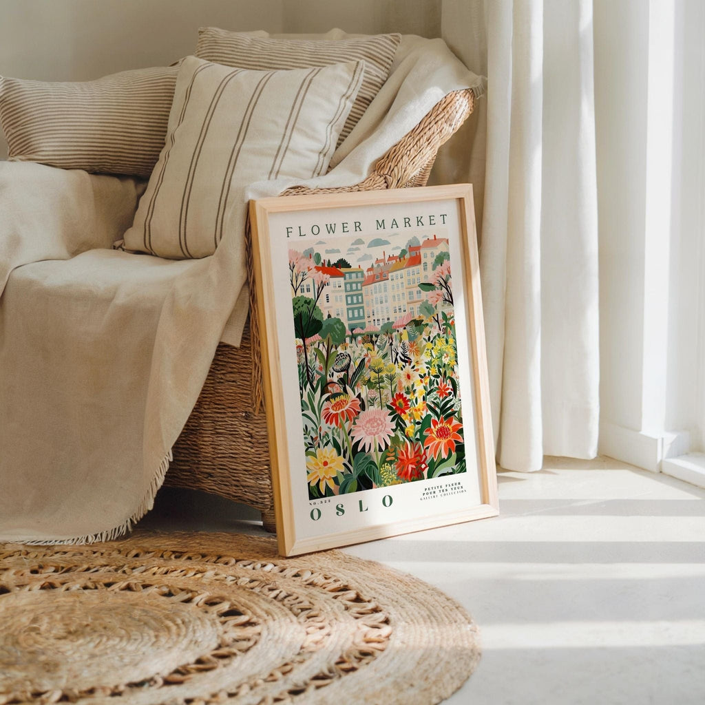 Oslo Flower Market Poster - Poster - Flower Poster