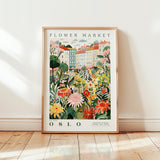 Oslo Flower Market Poster - Poster - Flower Poster