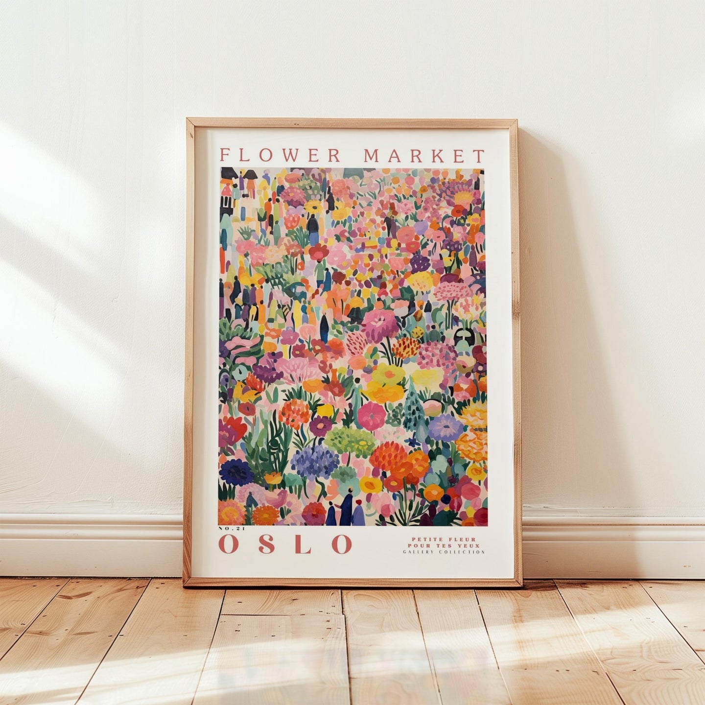 Oslo Flower Market Poster - Posters - Flower Poster