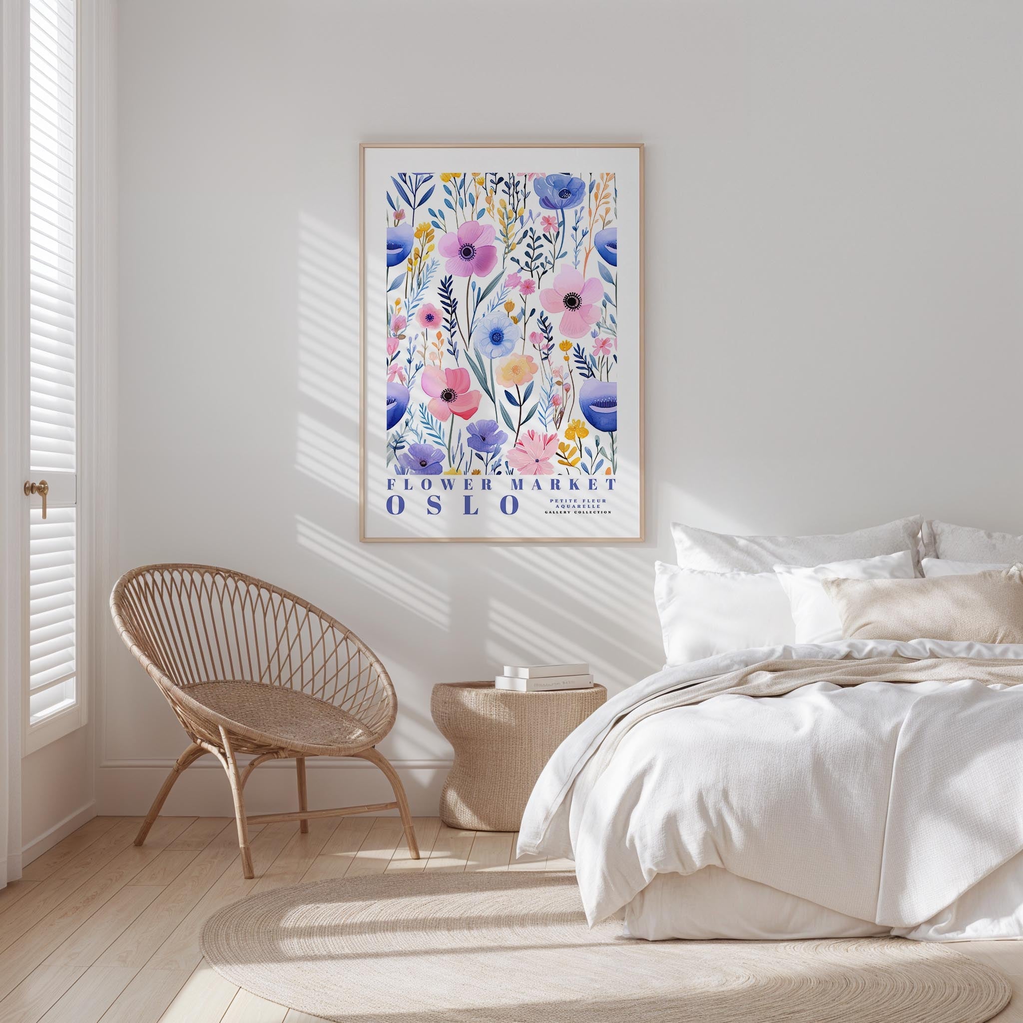Oslo Flower Market Poster - Posters - Flower Poster
