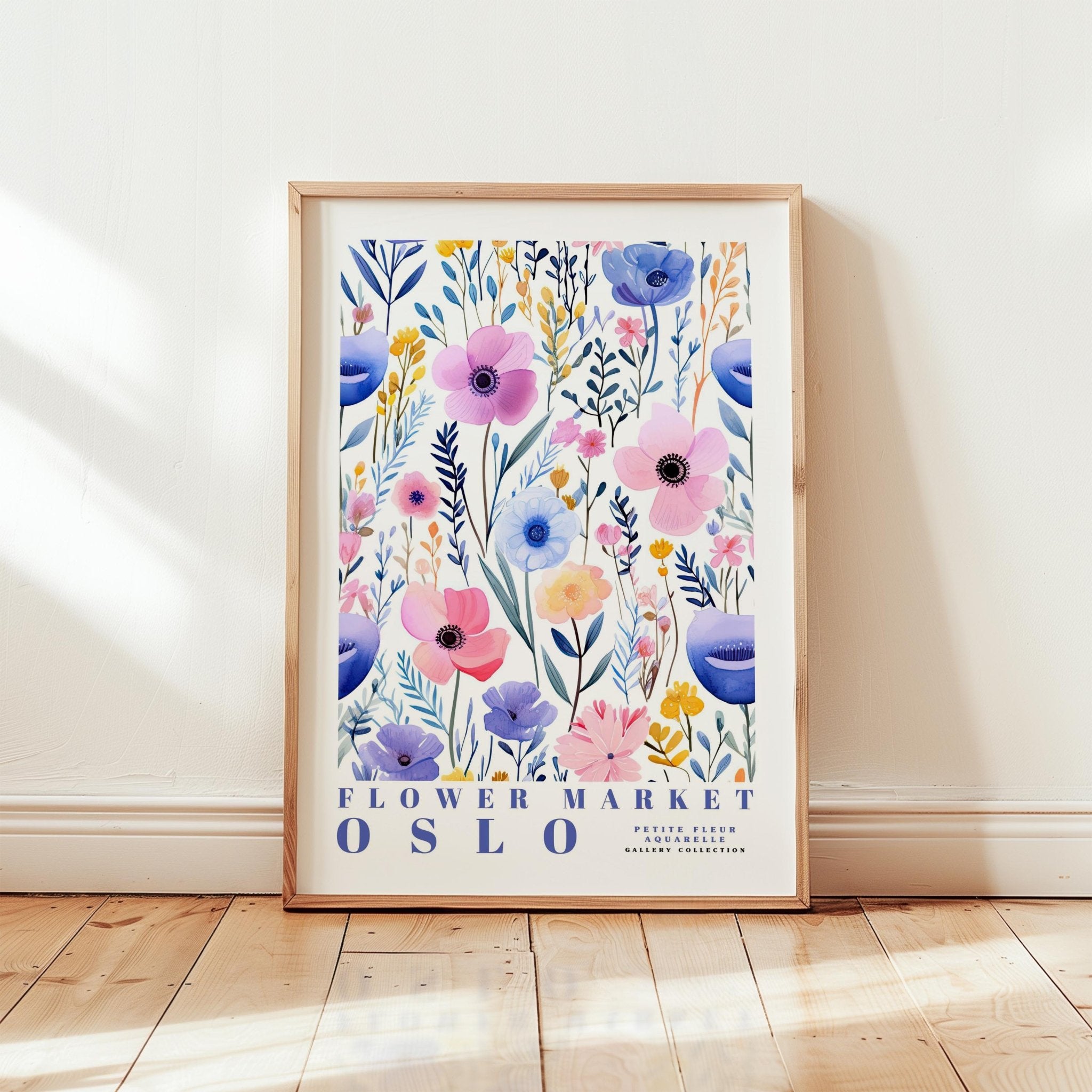 Oslo Flower Market Poster - Posters - Flower Poster
