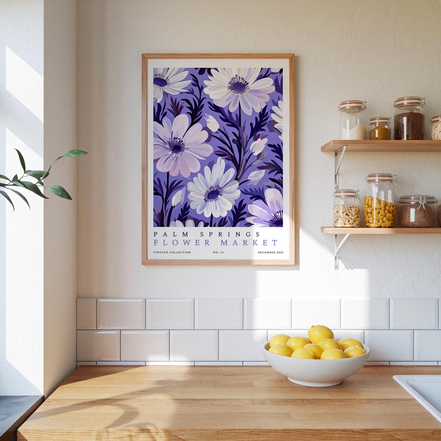 Palm Springs Flower Market Poster - Posters - Flower Poster