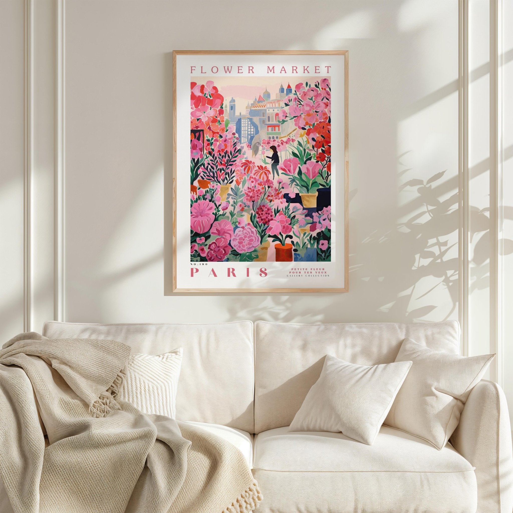 Paris Flower Market Poster - Posters - Flower Poster