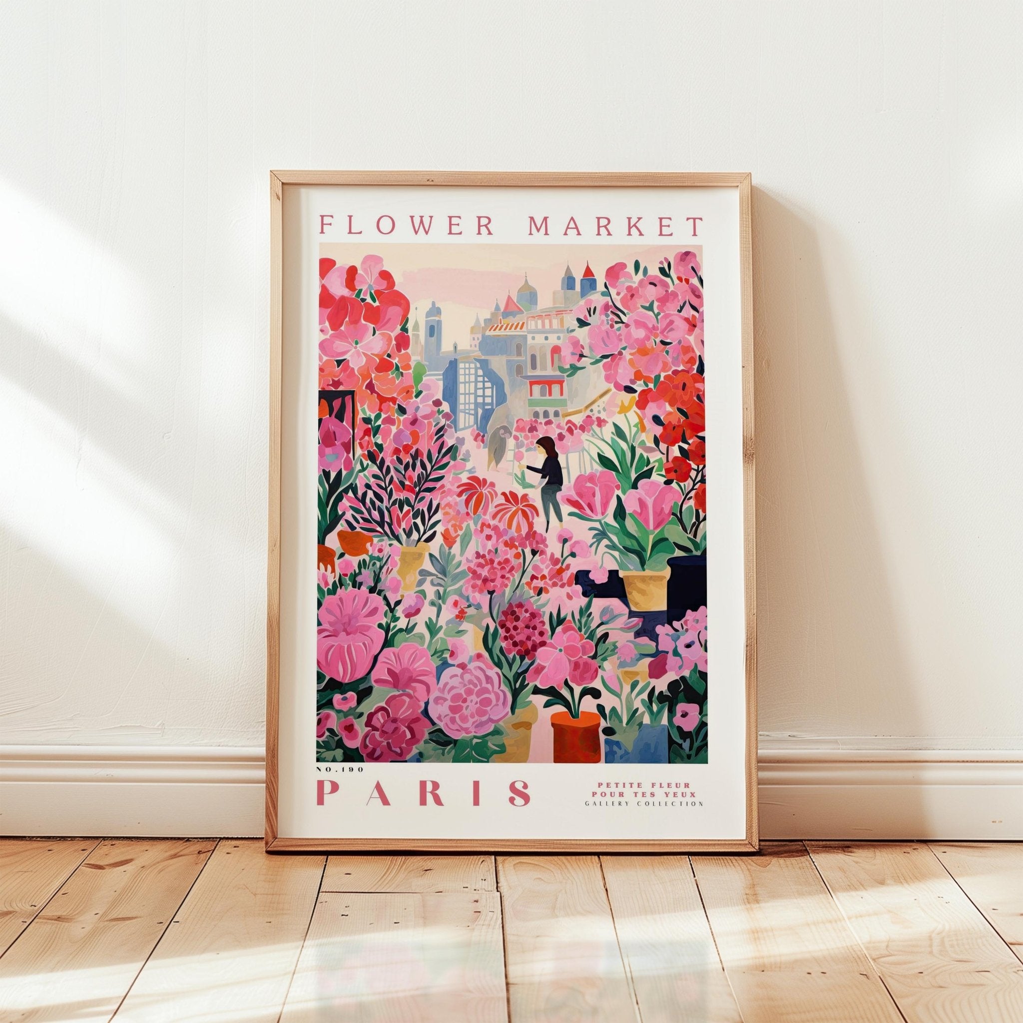Paris Flower Market Poster - Posters - Flower Poster