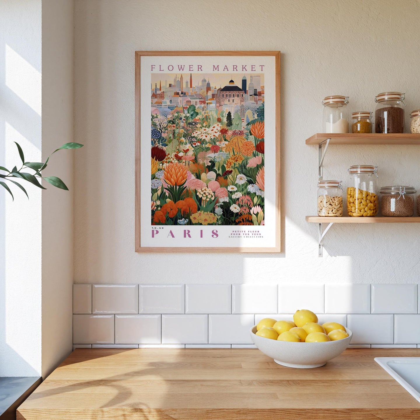 Paris Flower Market Poster - Posters - Flower Poster
