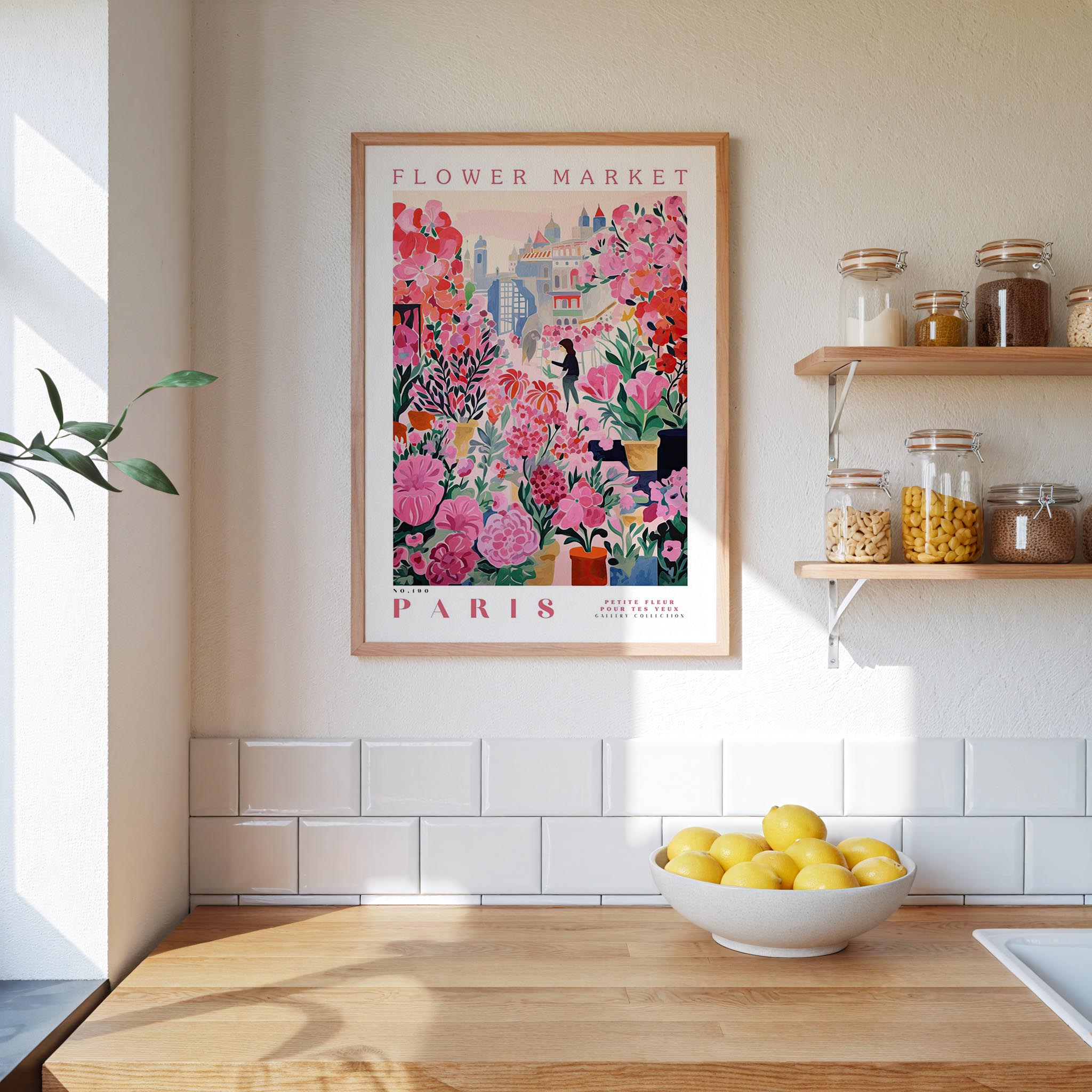 Paris Flower Market Poster - Posters - Flower Poster