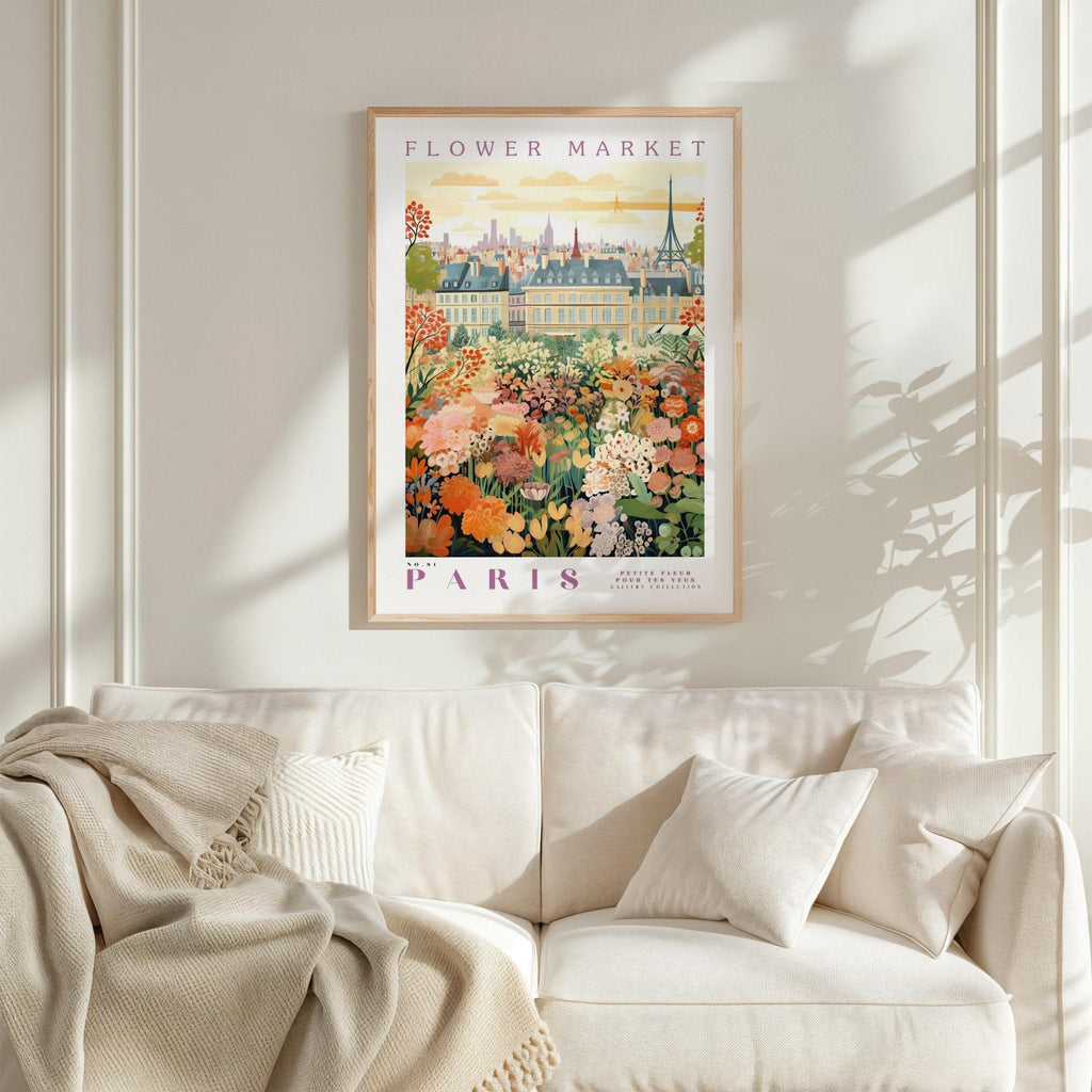 Paris Flower Market Poster - Posters - Flower Poster