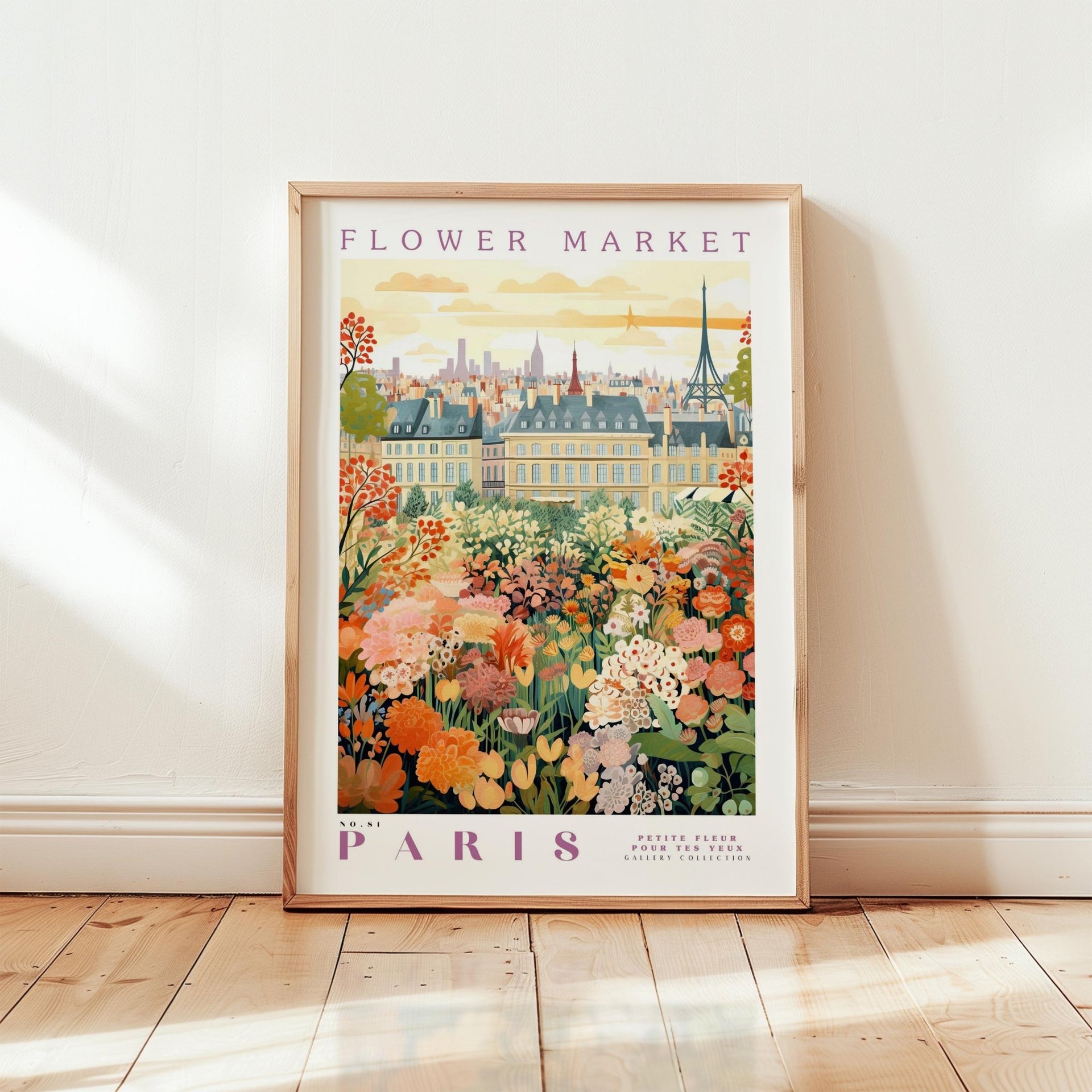 Paris Flower Market Poster - Posters - Flower Poster