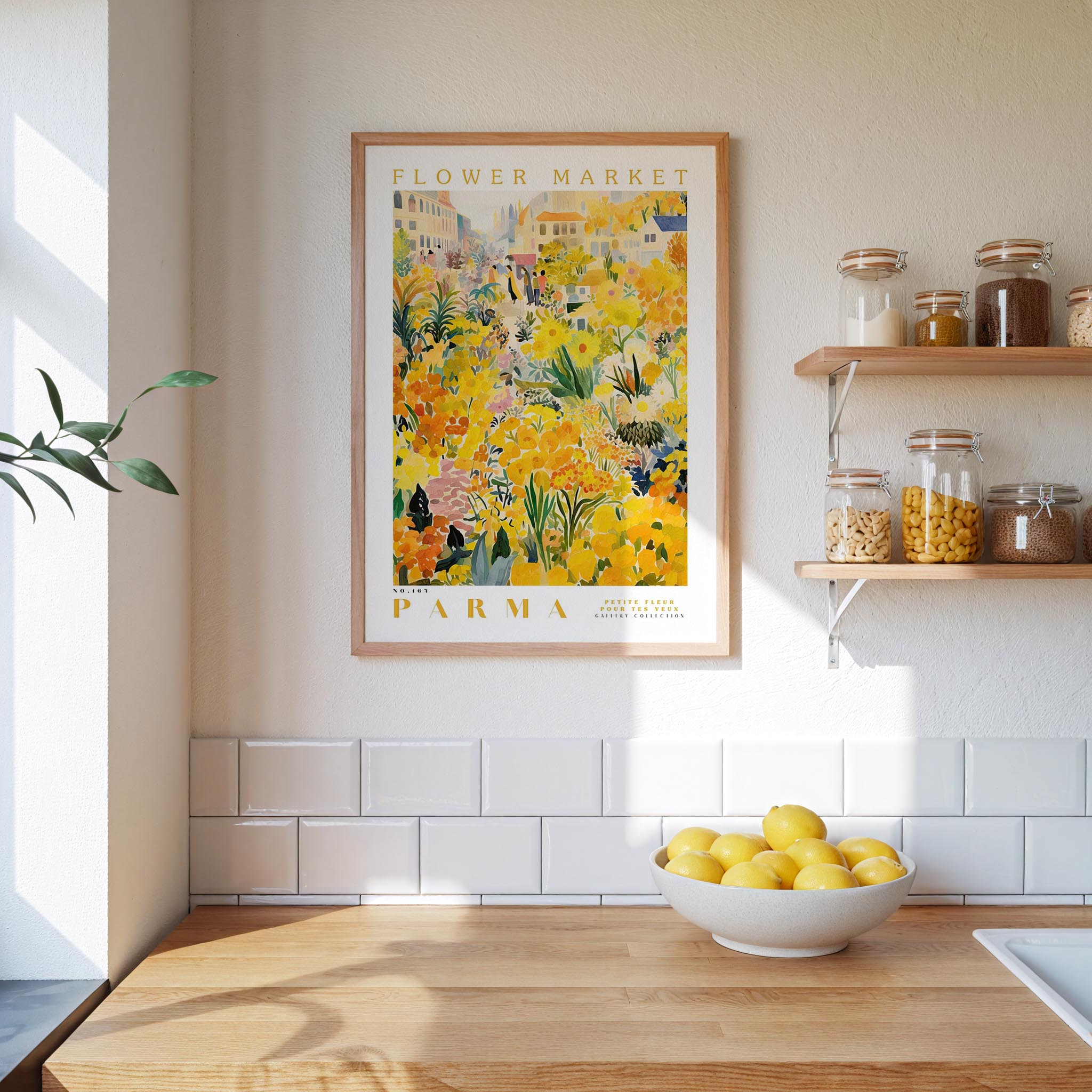 Parma Flower Market Poster - Poster - Flower Poster