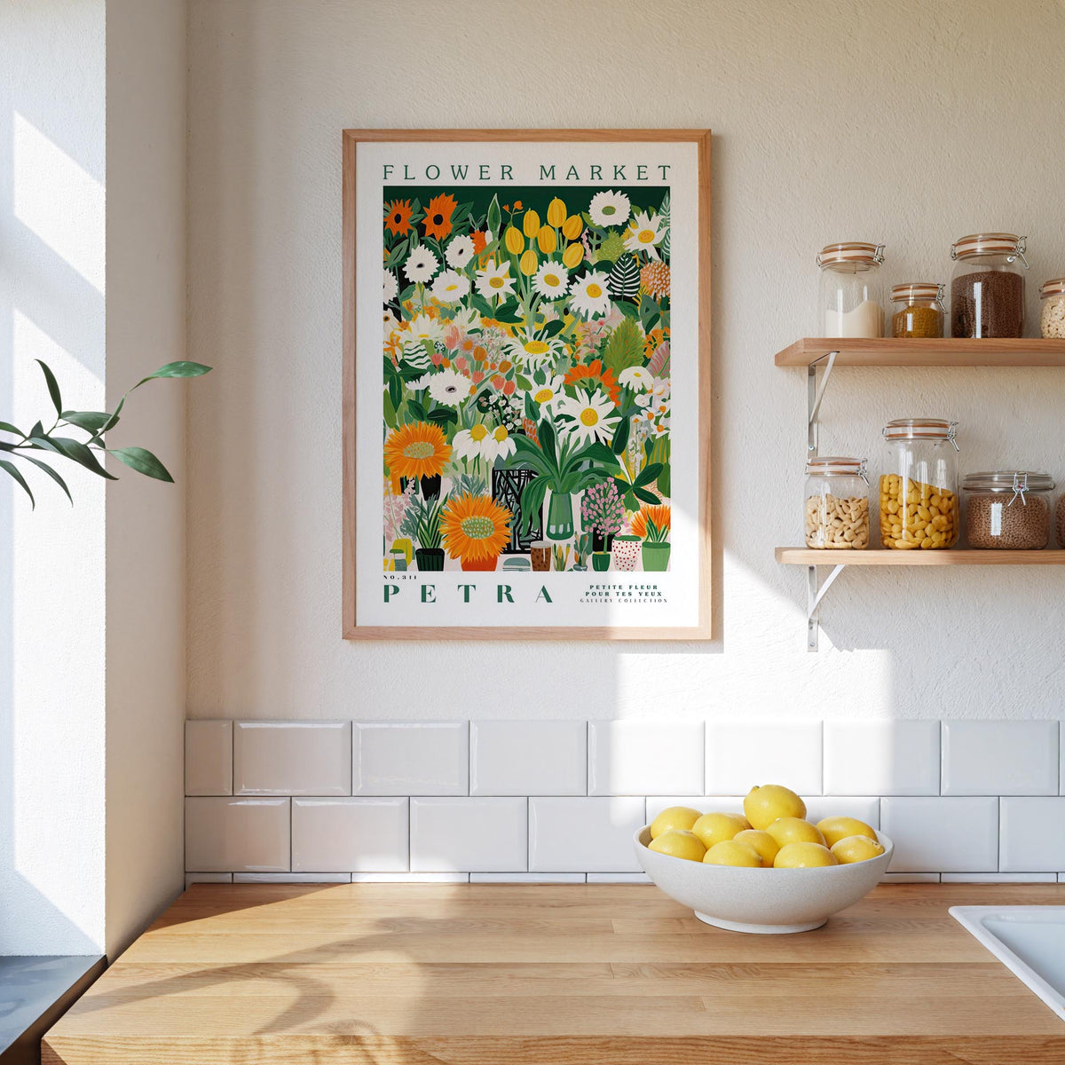 Petra Flower Market Poster - Poster - Flower Poster