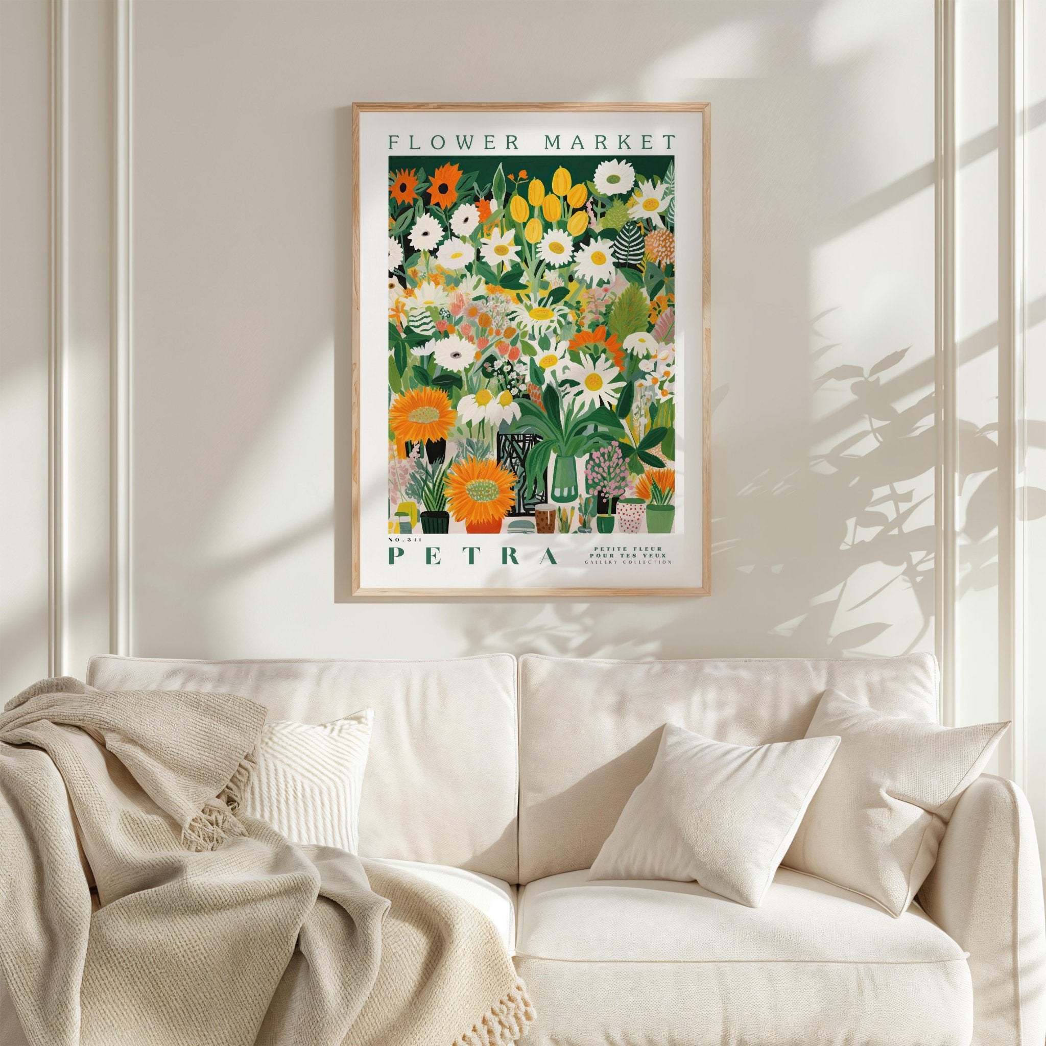 Petra Flower Market Poster - Poster - Flower Poster