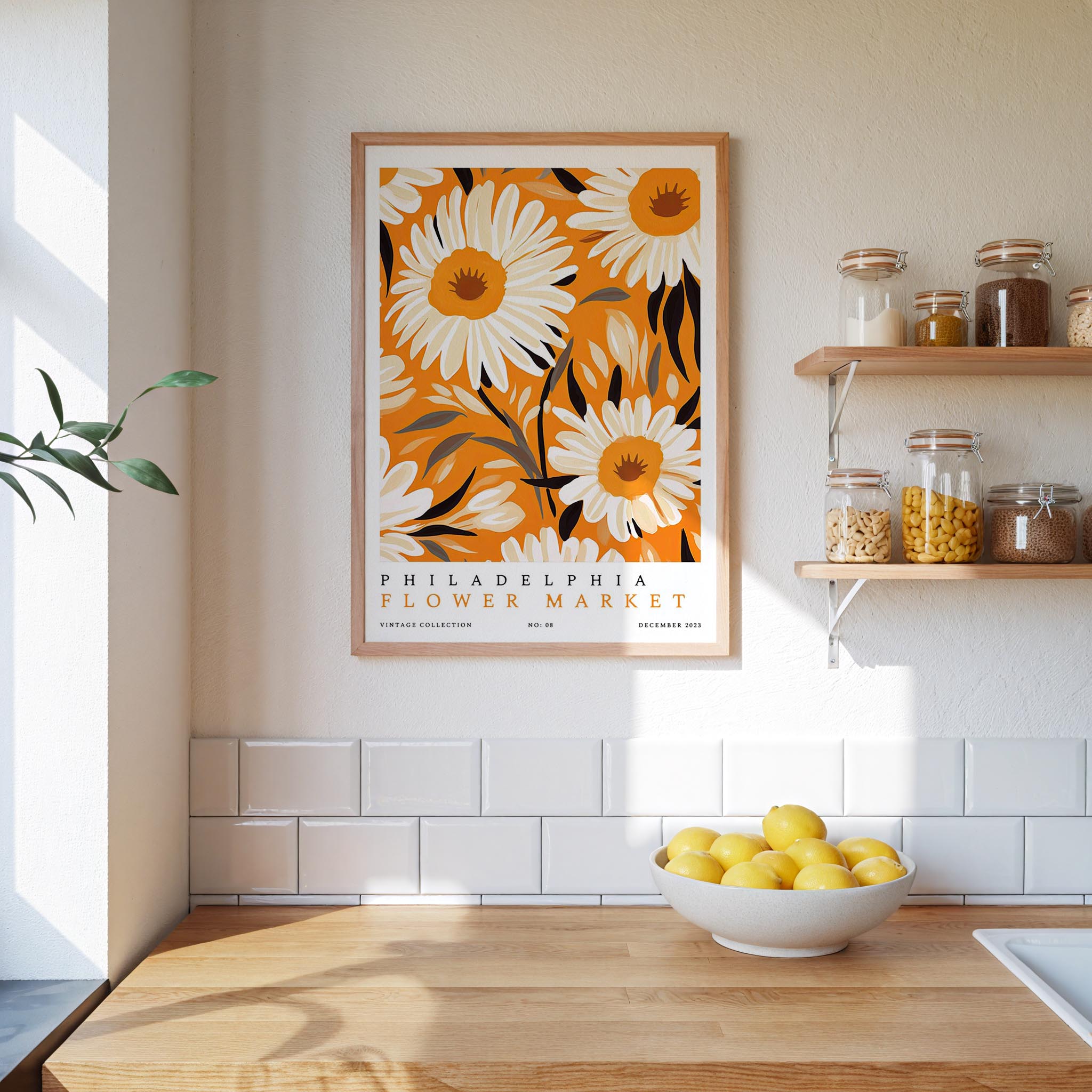 Philadelphia Flower Market Poster - Posters - Flower Poster