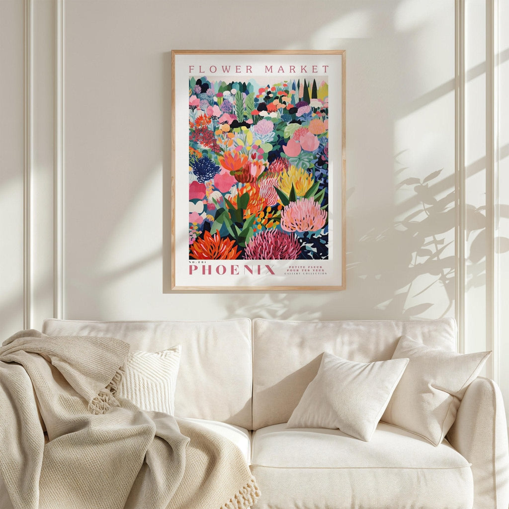 Phoenix Flower Market Poster - Poster - Flower Poster