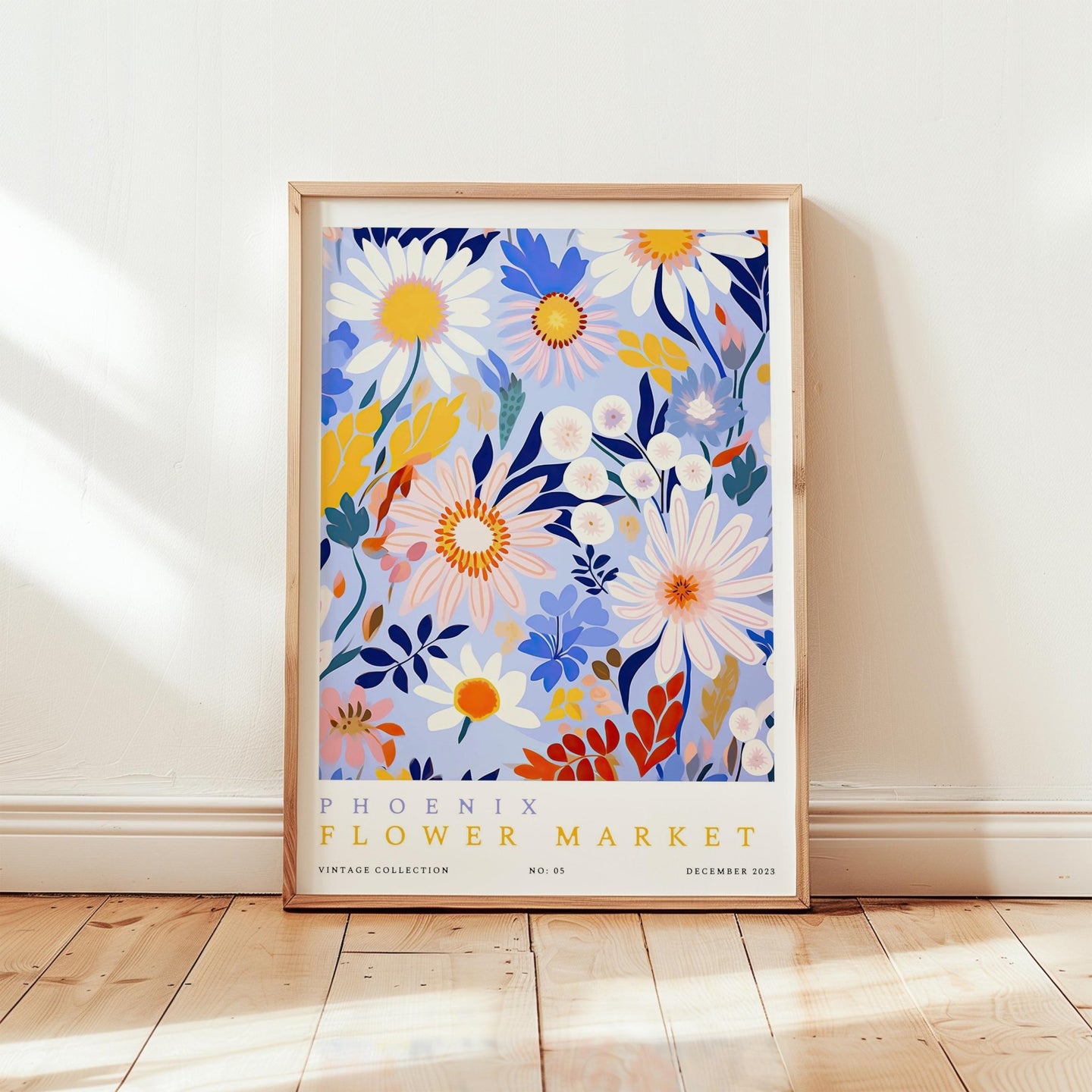 Phoenix Flower Market Poster - Posters - Flower Poster