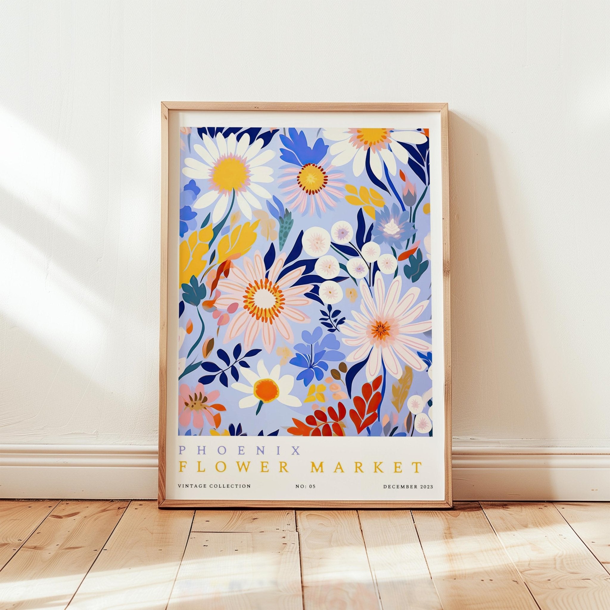 Phoenix Flower Market Poster - Posters - Flower Poster