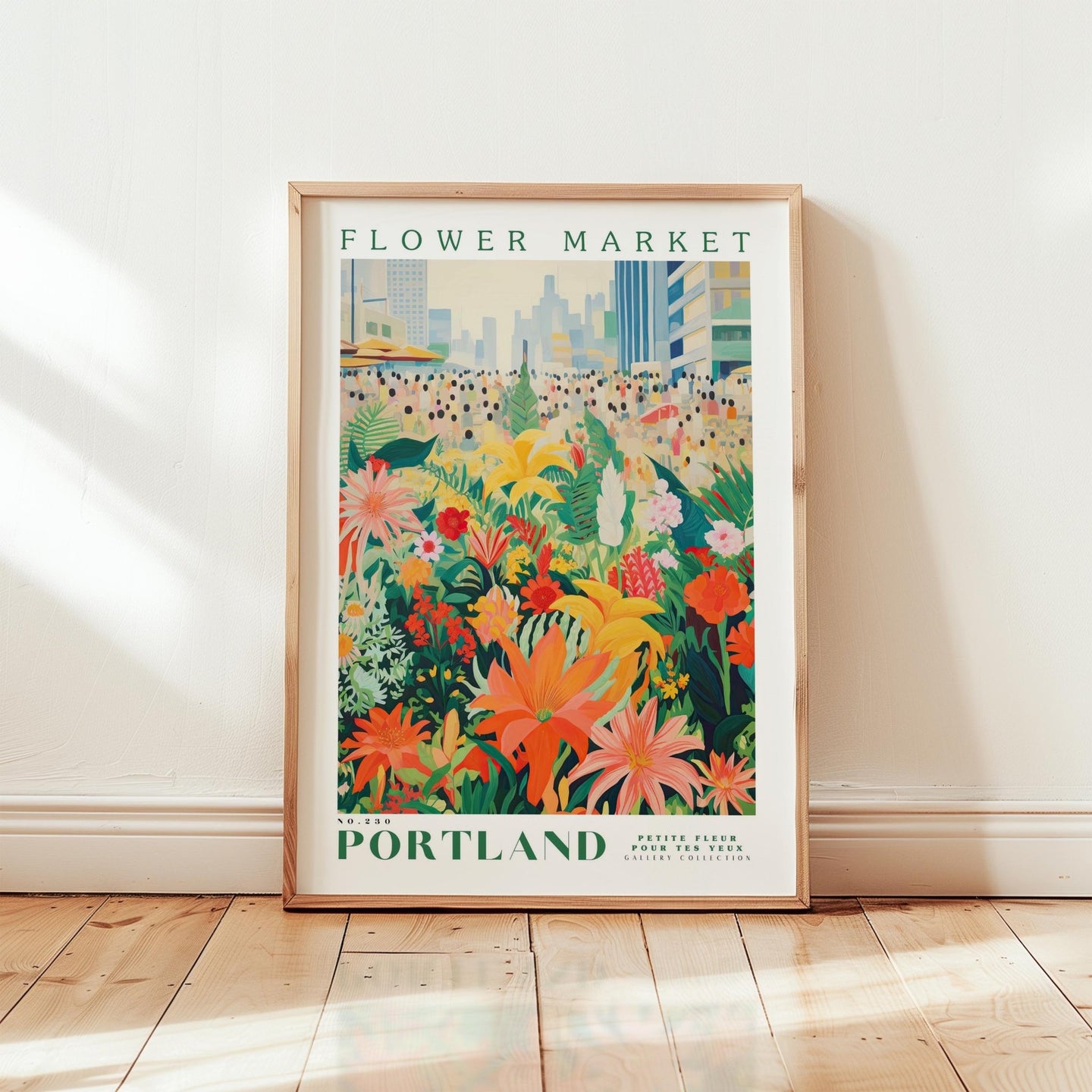 Portland Flower Market Poster - Poster - Flower Poster