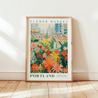Portland Flower Market Poster - Poster - Flower Poster