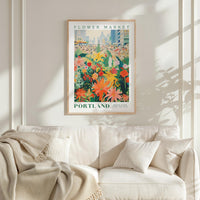 Portland Flower Market Poster - Poster - Flower Poster