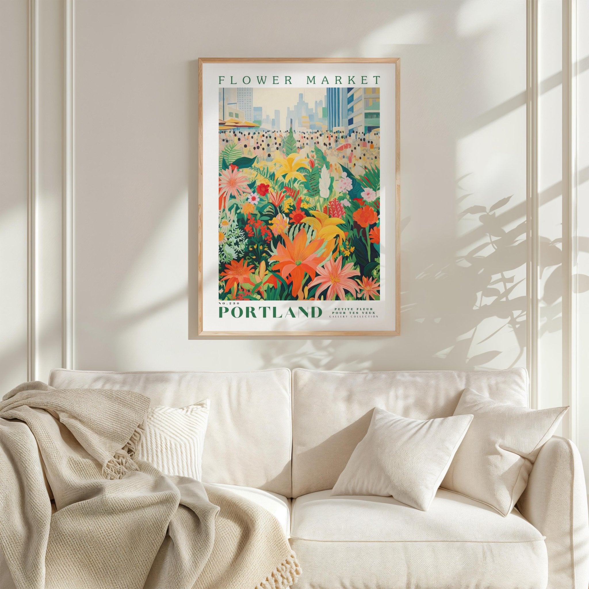 Portland Flower Market Poster - Poster - Flower Poster