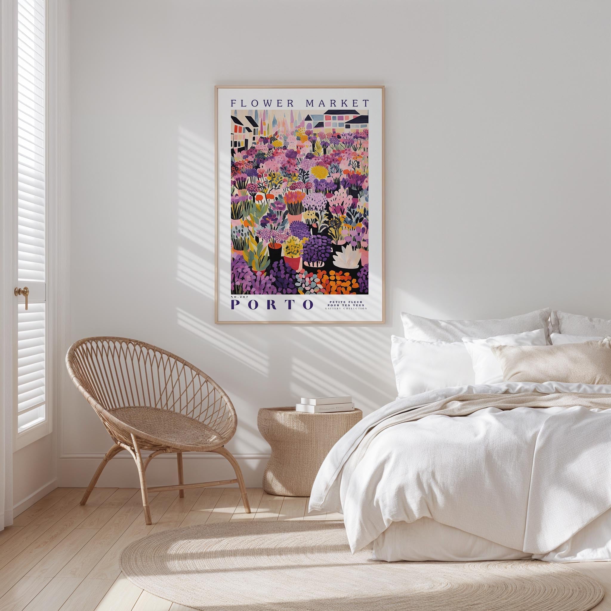 Porto Flower Market Poster - Poster - Flower Poster