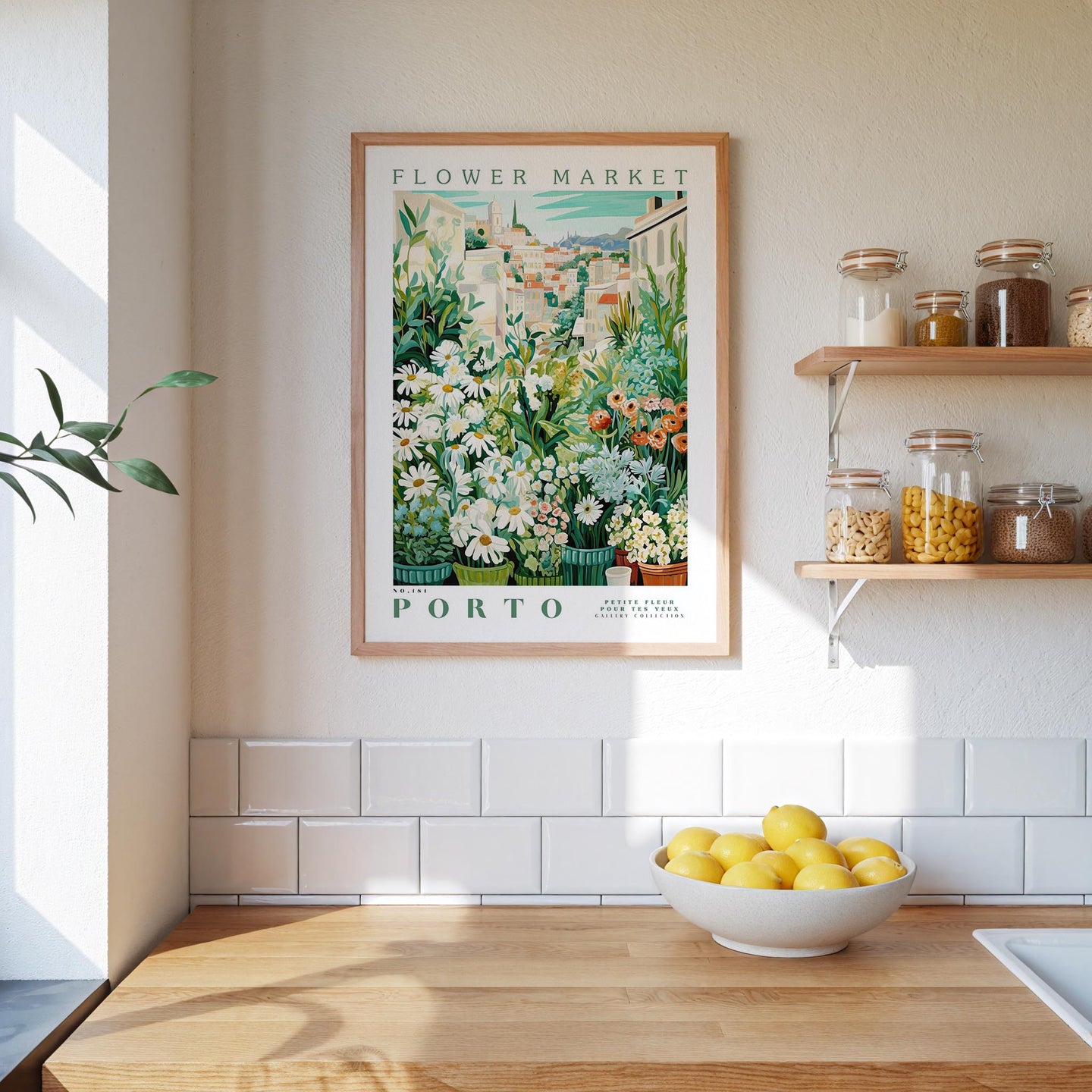 Porto Flower Market Poster - Posters - Flower Poster