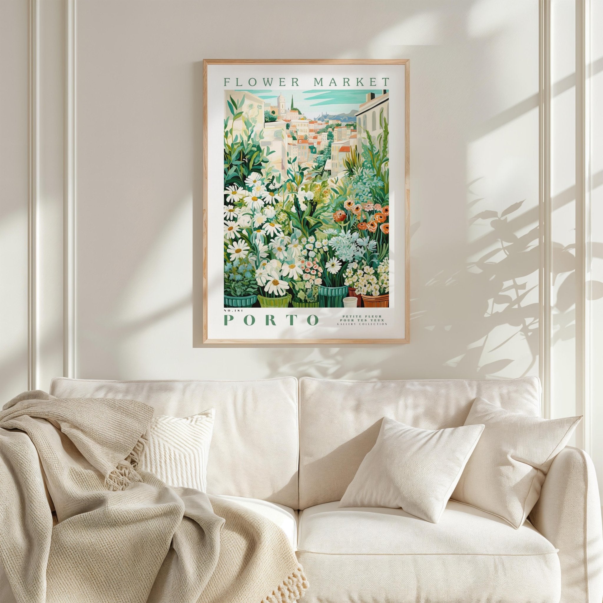 Porto Flower Market Poster - Posters - Flower Poster