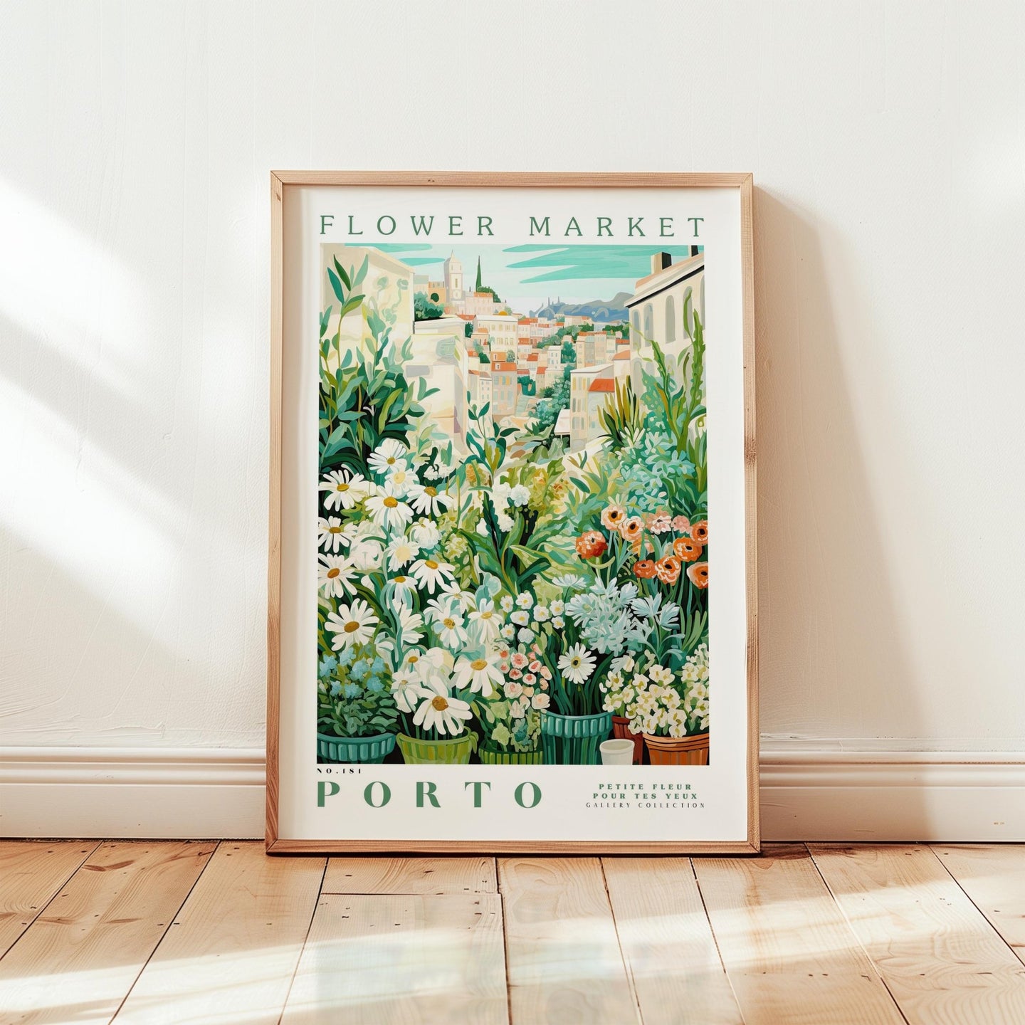 Porto Flower Market Poster - Posters - Flower Poster