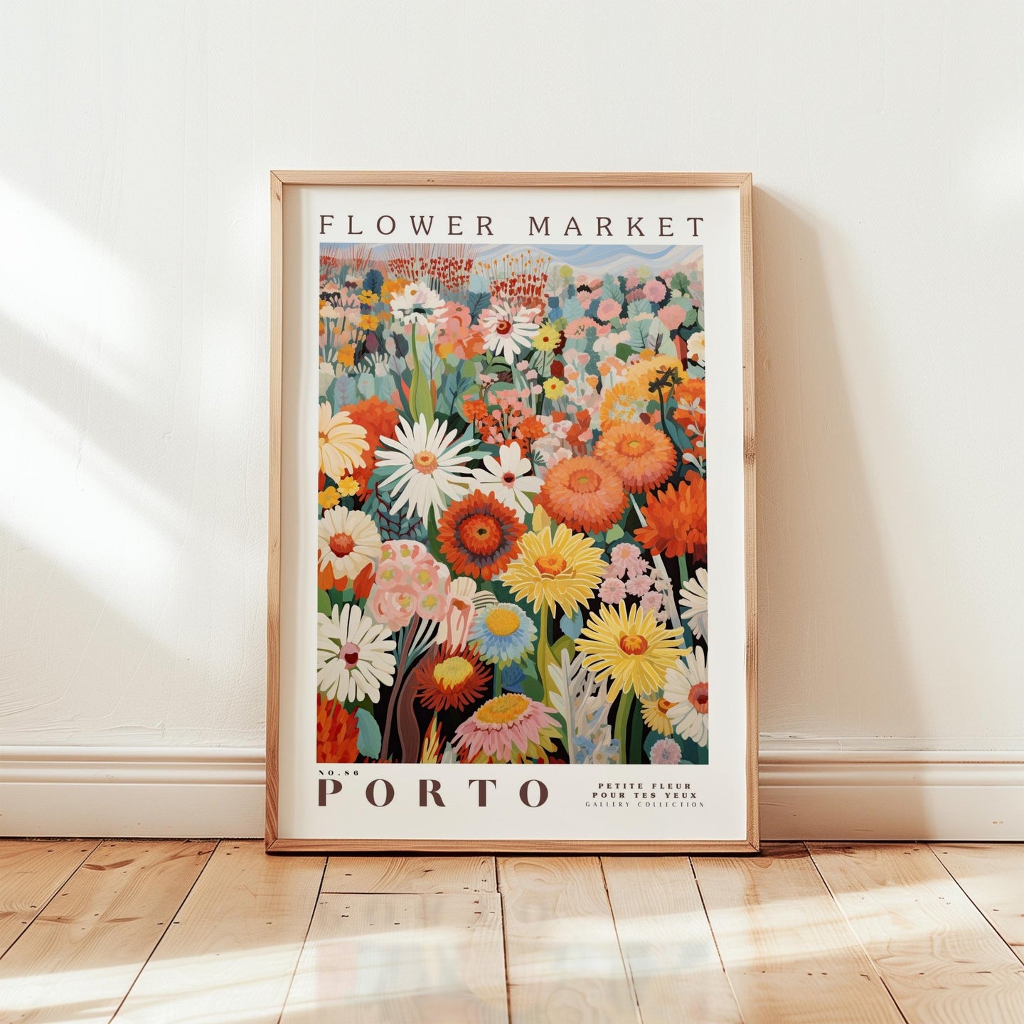 Porto Flower Market Poster - Posters - Flower Poster