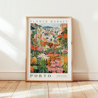 Porto Flower Market Poster - Posters - Flower Poster