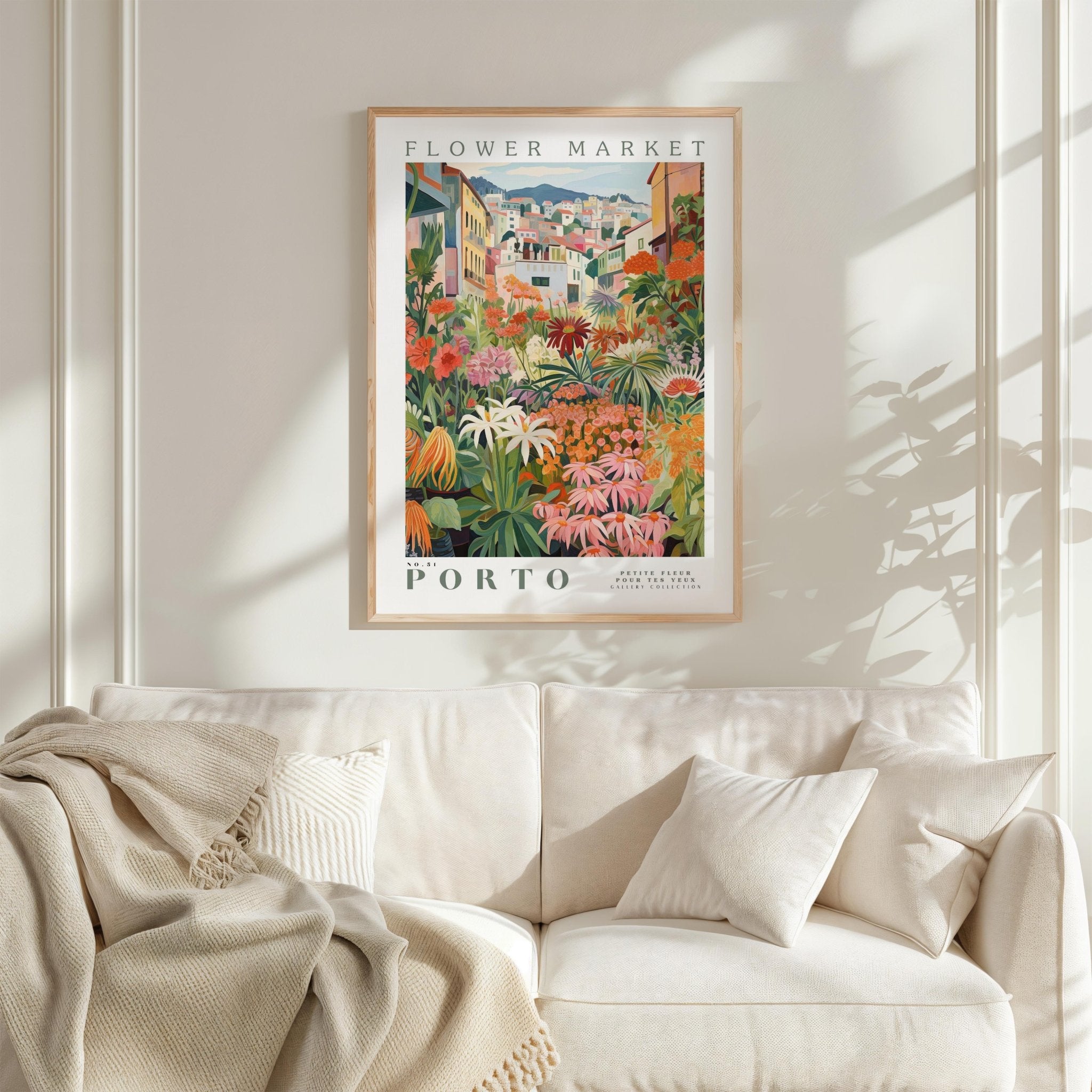 Porto Flower Market Poster - Posters - Flower Poster