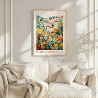 Positano Flower Market Poster - Posters - Flower Poster