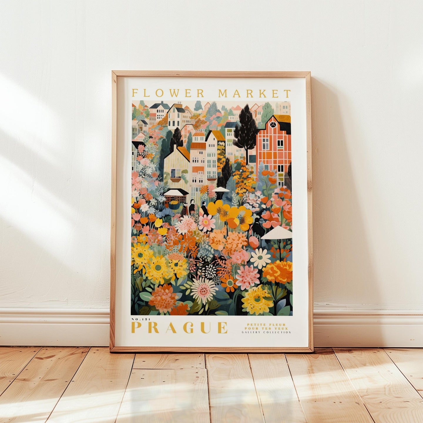 Prague Flower Market Poster - Posters - Flower Poster