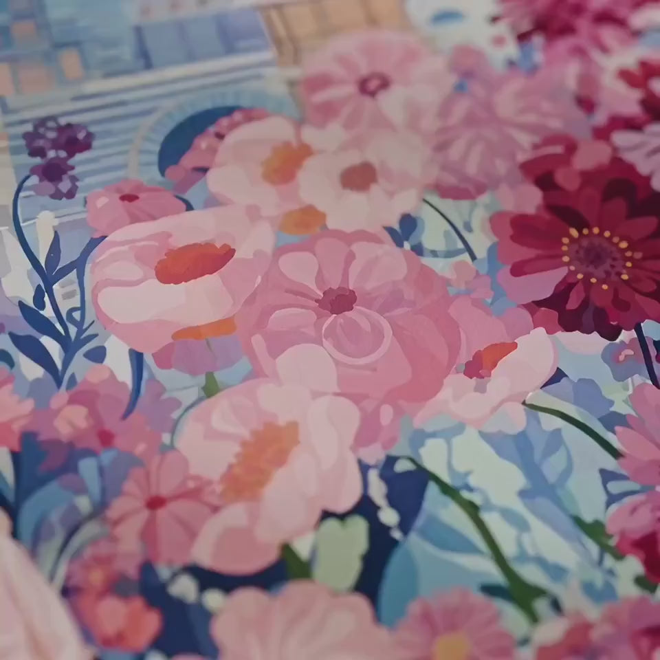 London Flower Poster